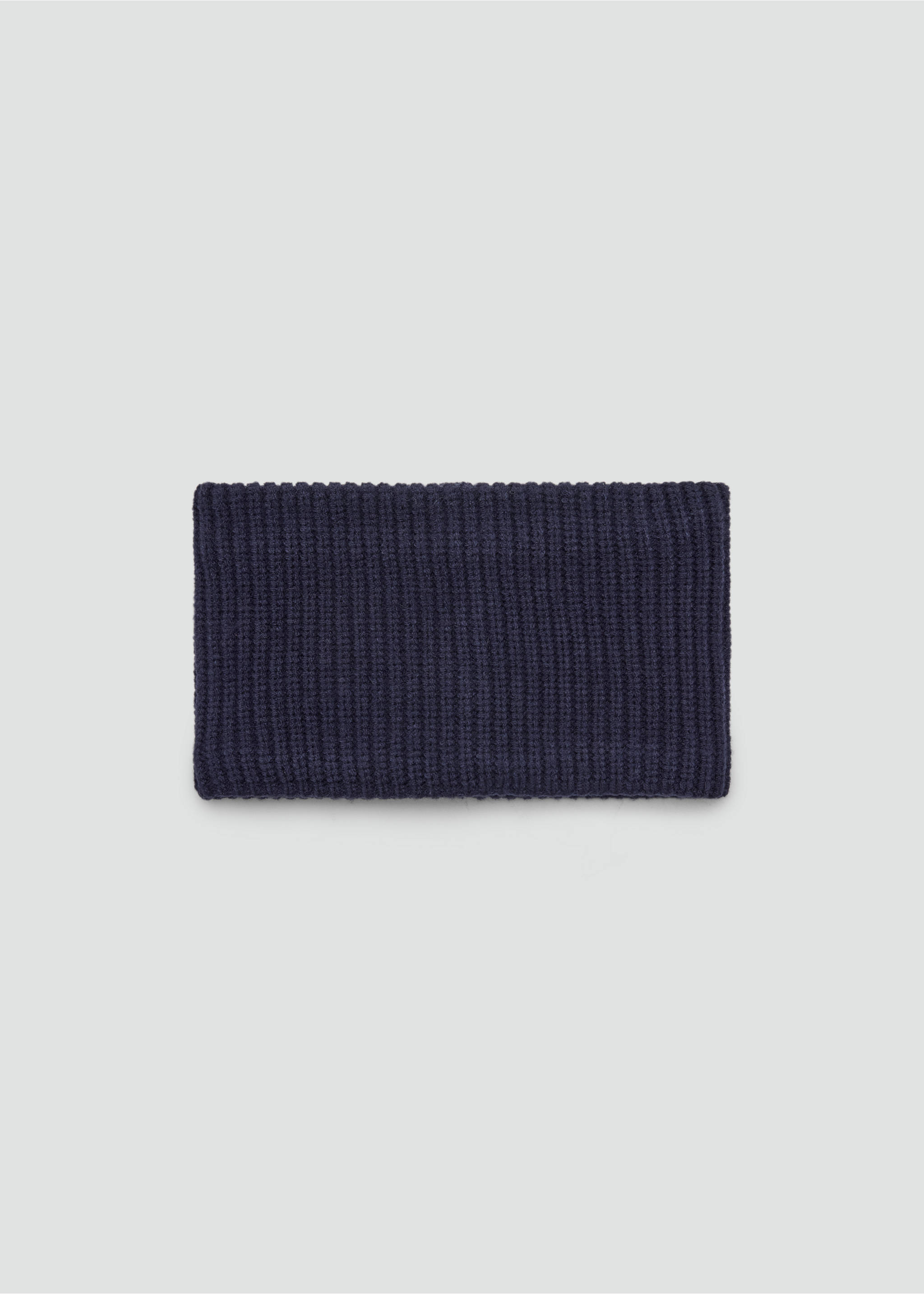 Knitted tube scarf - Article without model, Navy. Ref: 37095993-00.