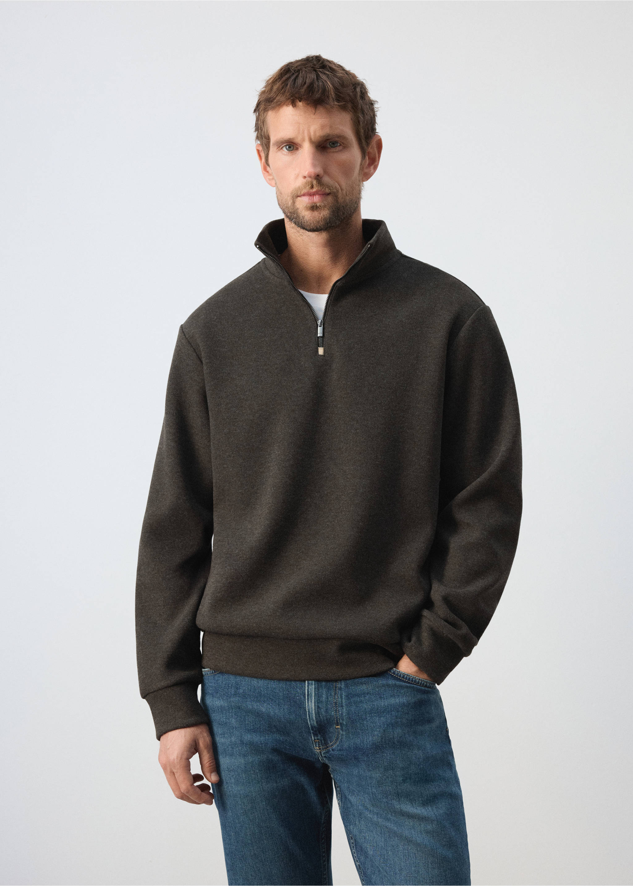 Sweatshirt pomz - Medium plane, Brown. Ref: 37095995-00.