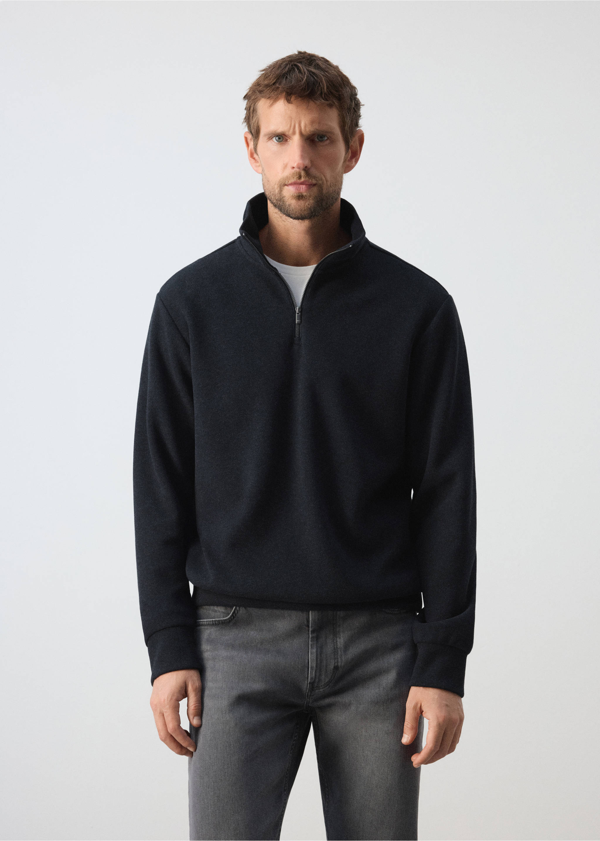 Sweatshirt pomz - Medium plane, Navy. Ref: 37095995-00.