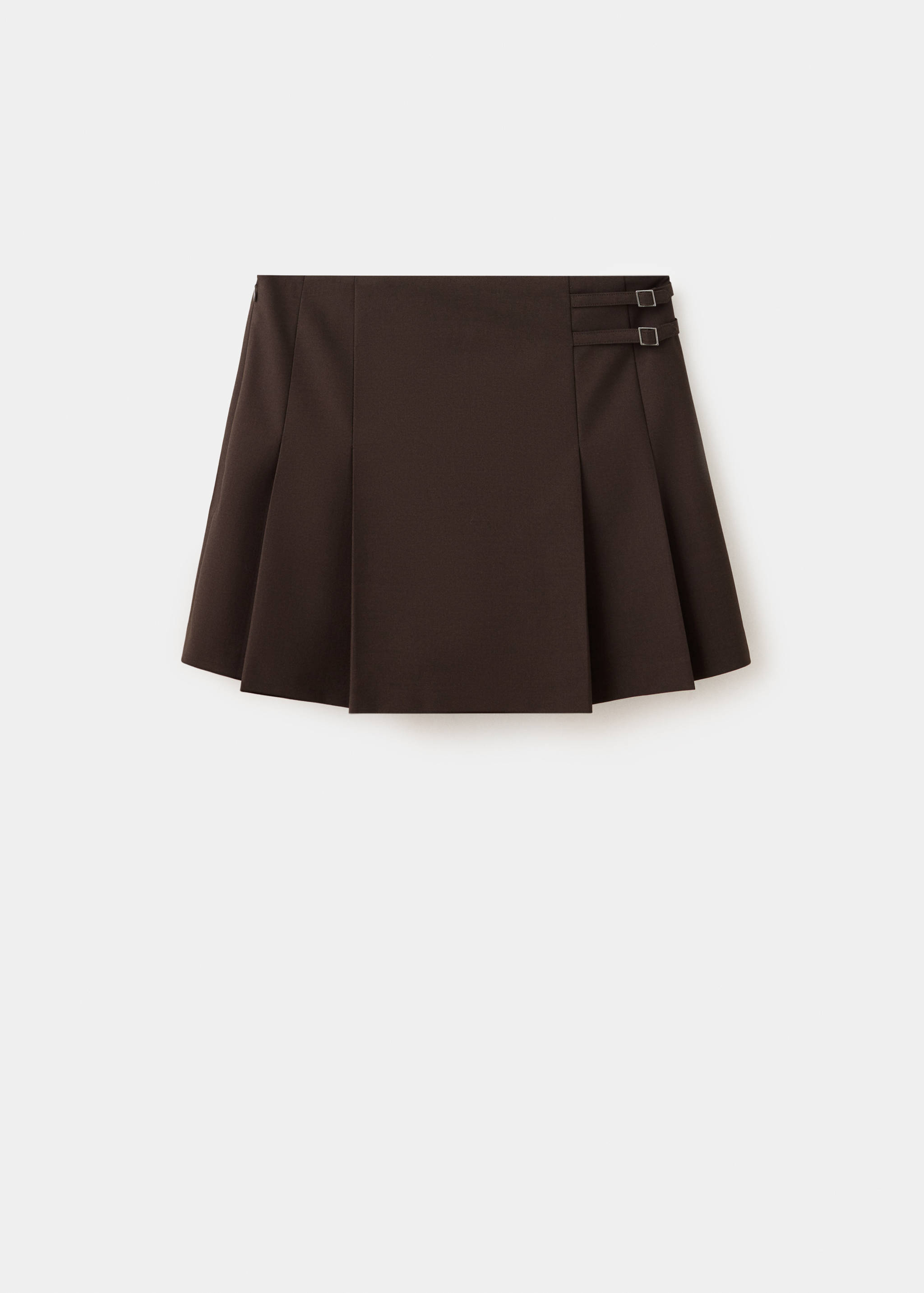 Pleated skirt with buckle details - Article without model
