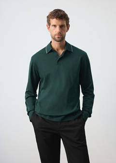 Extra-soft 100% cotton polo shirt — Dark Green 1