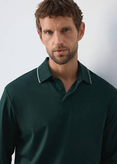 Extra-soft 100% cotton polo shirt — Dark Green 4