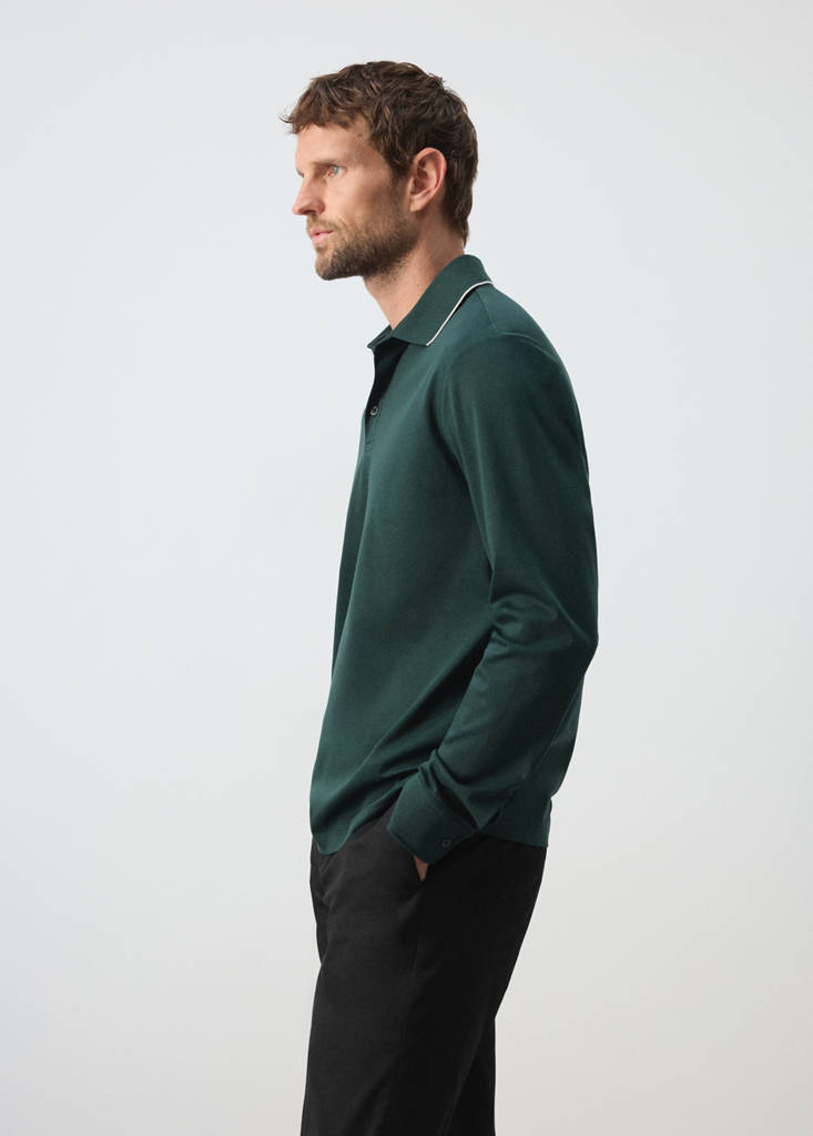 Extra-soft 100% cotton polo shirt — Dark Green