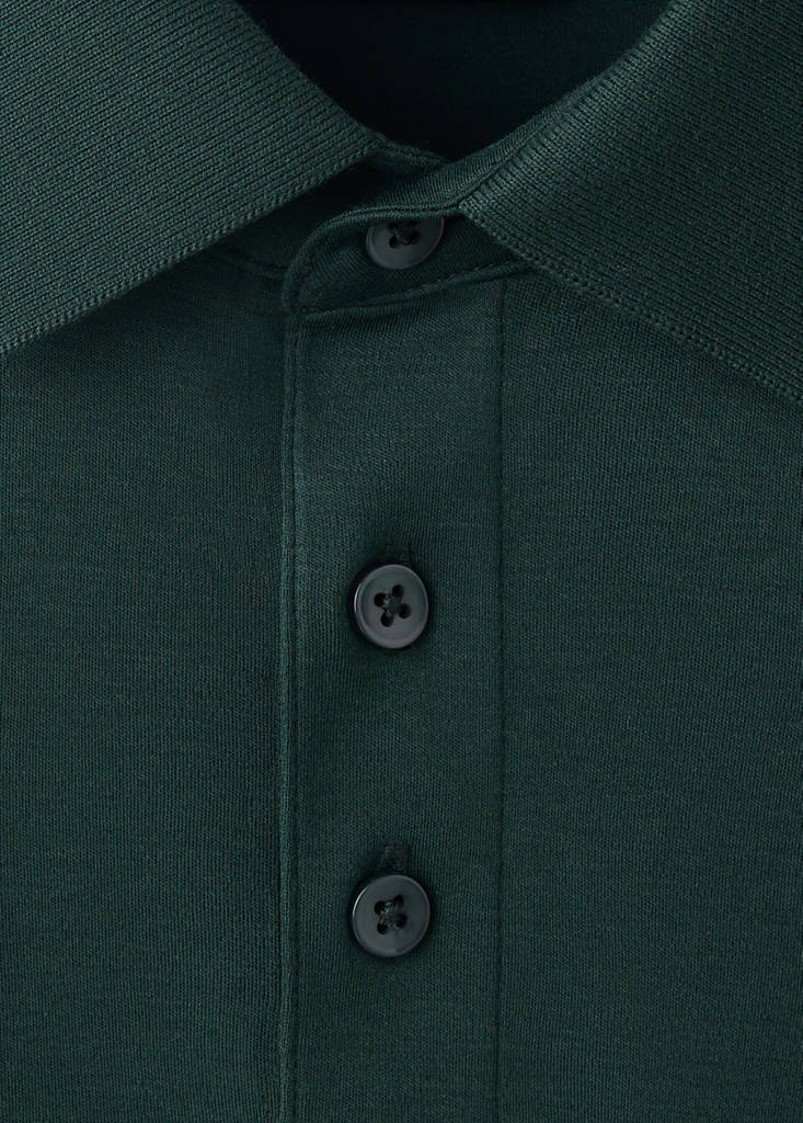 Extra-soft 100% cotton polo shirt — Dark Green