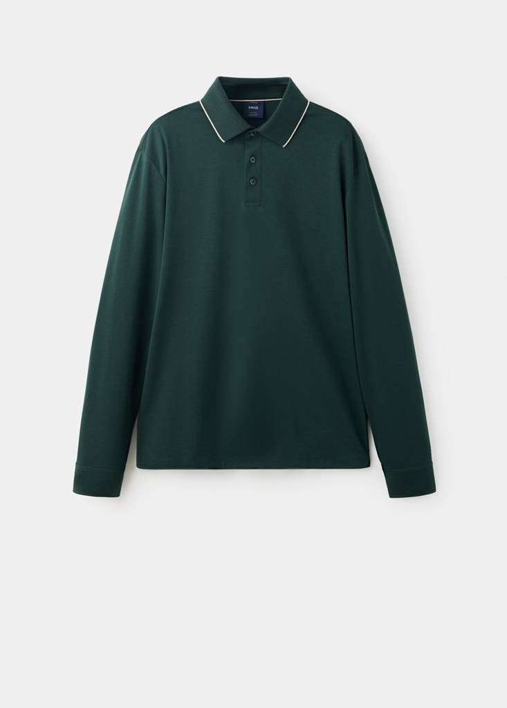 Extra-soft 100% cotton polo shirt — Dark Green
