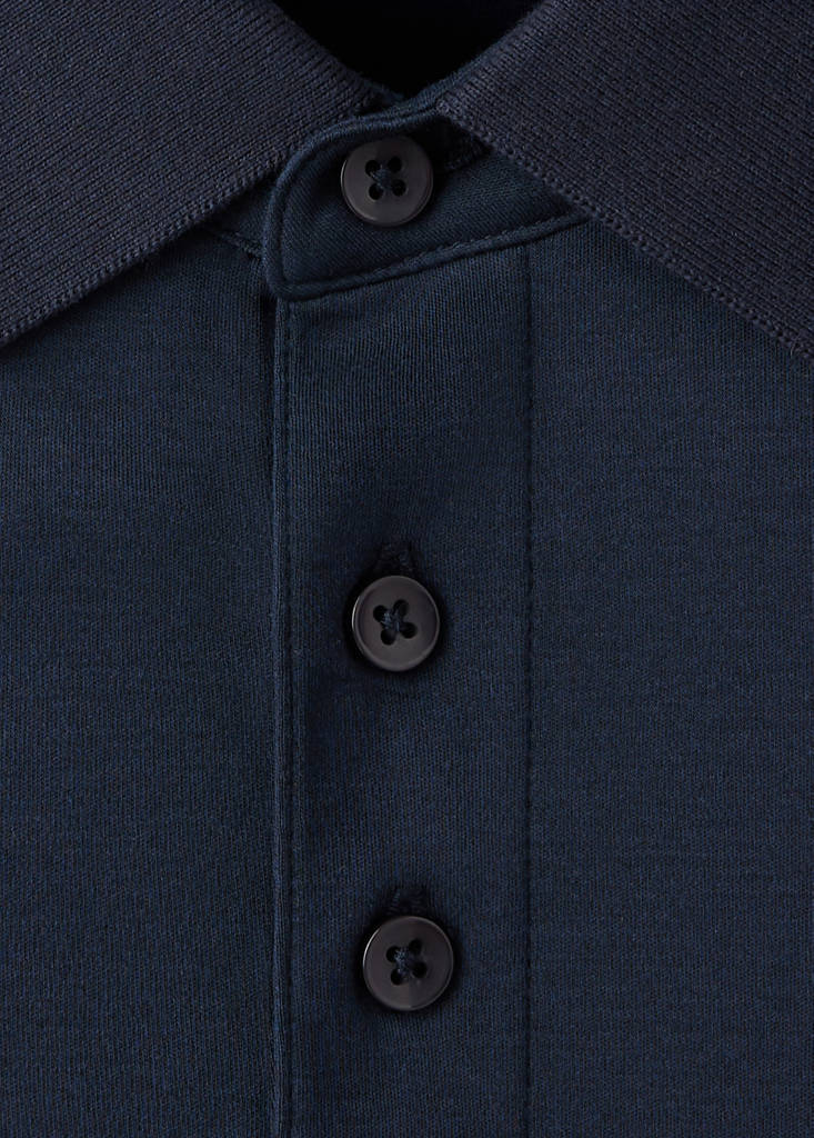 Extra-soft 100% cotton polo shirt — Navy