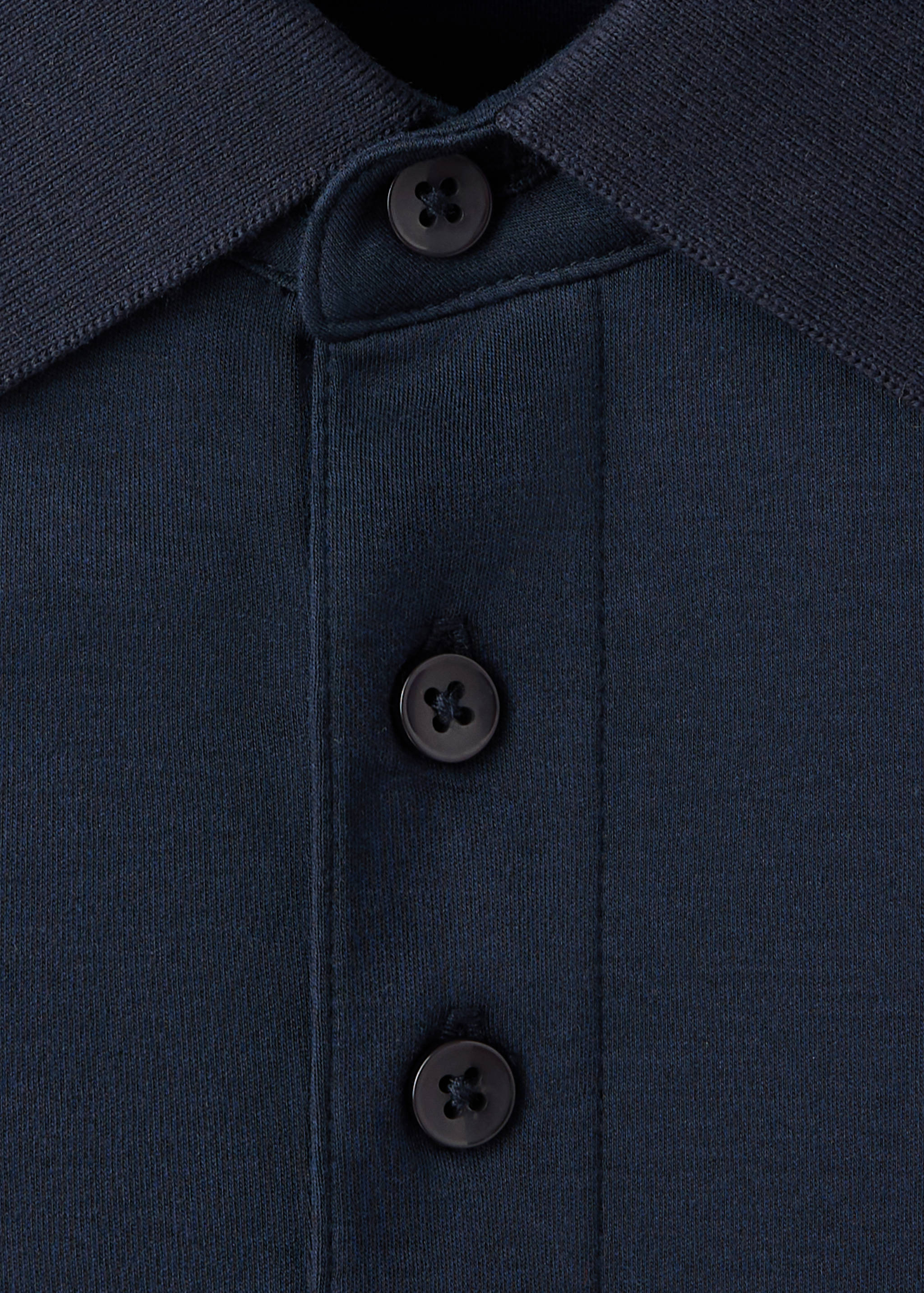 100% cotton polo shirt with contrasting detail - Details of the article 8