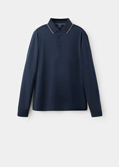 Extra-soft 100% cotton polo shirt — Navy 6