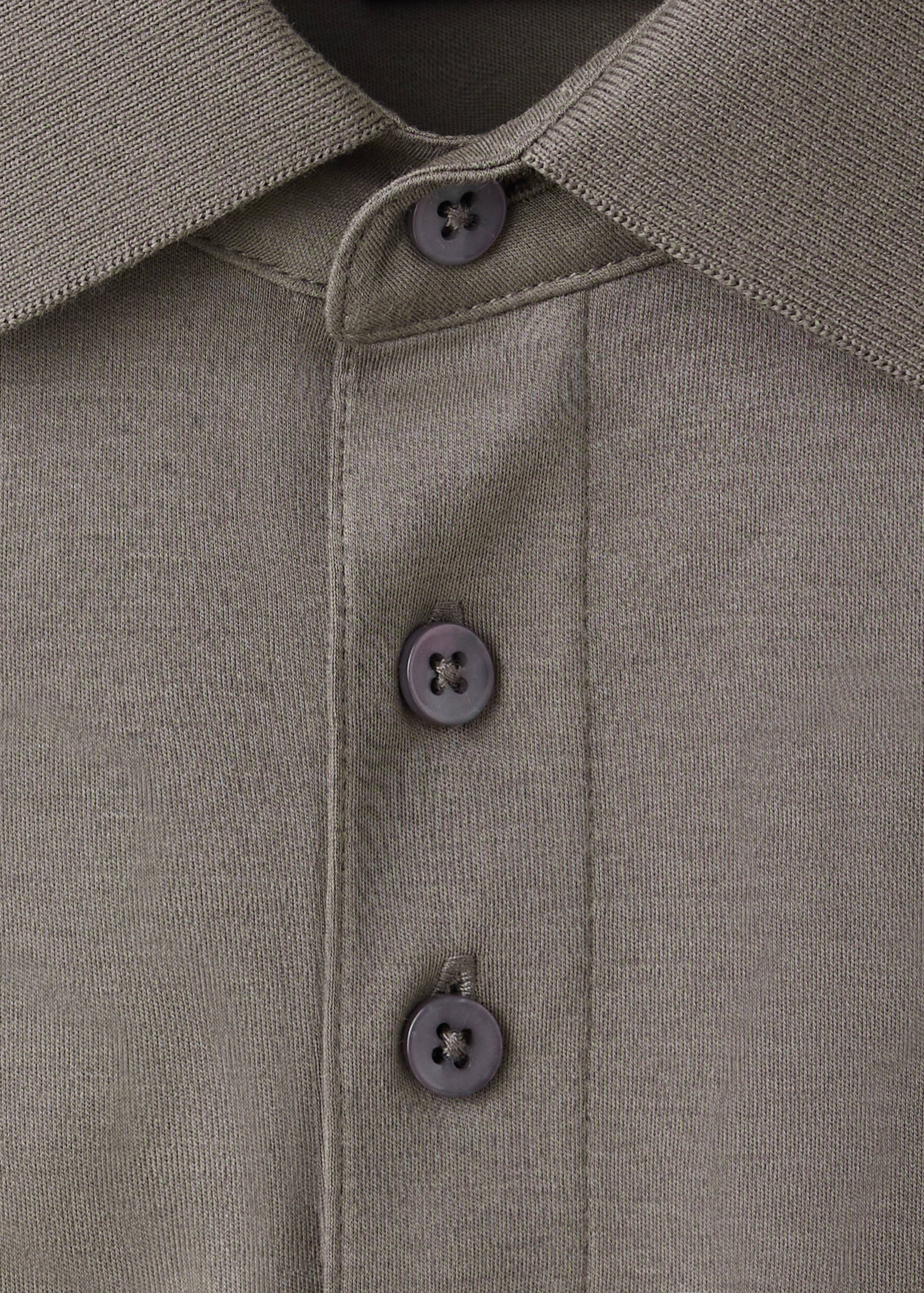 100% cotton polo shirt with contrasting detail - Details of the article 8