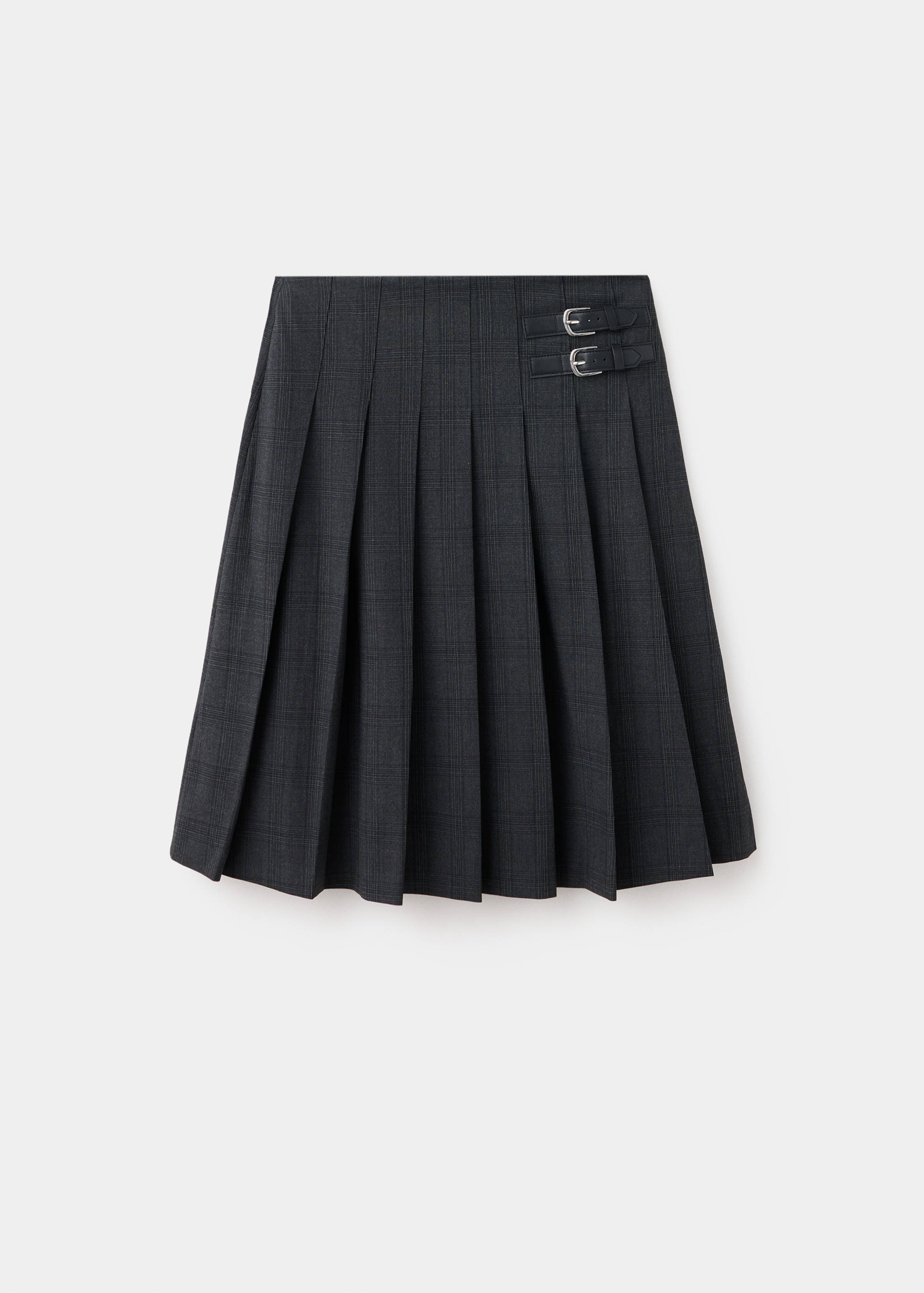 Pleated check skirt - Article without model