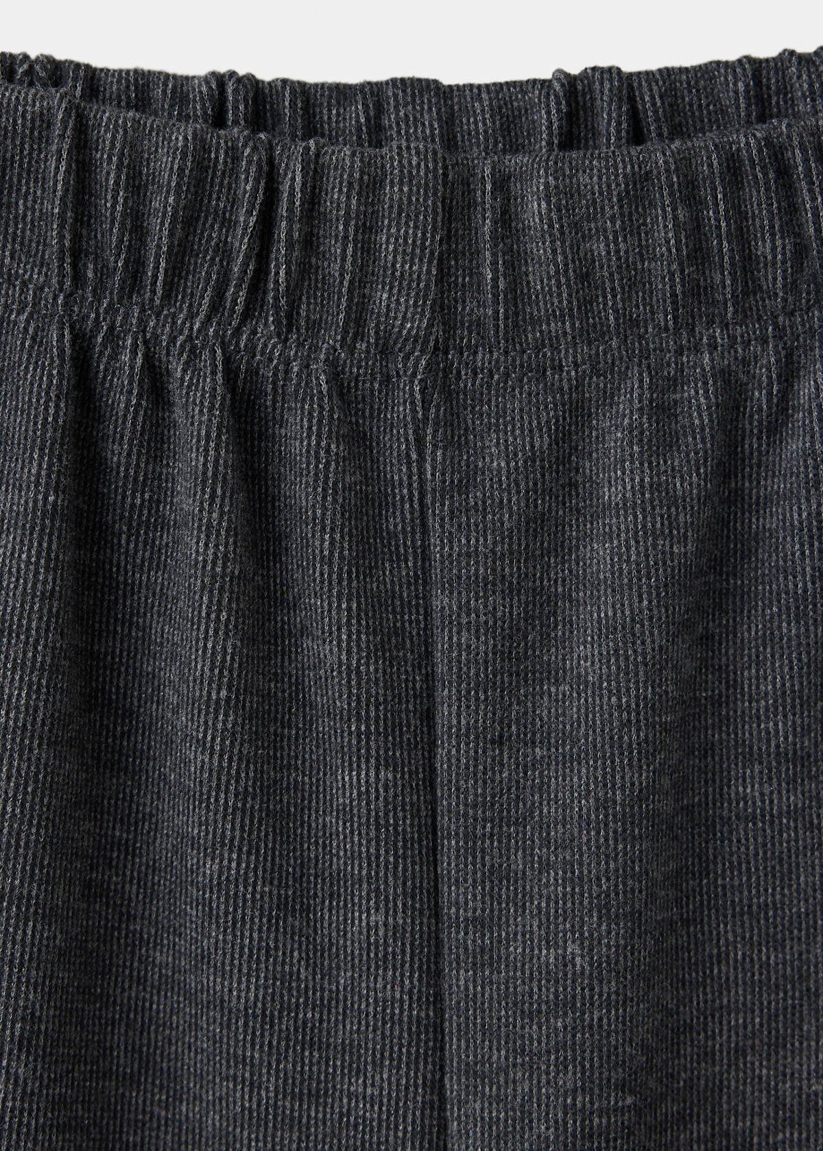 Wide-leg trousers with bow detail — Charcoal