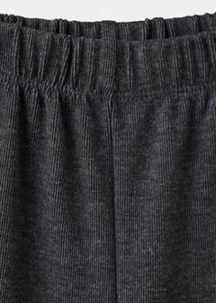 Wide-leg trousers with bow detail — Charcoal 6