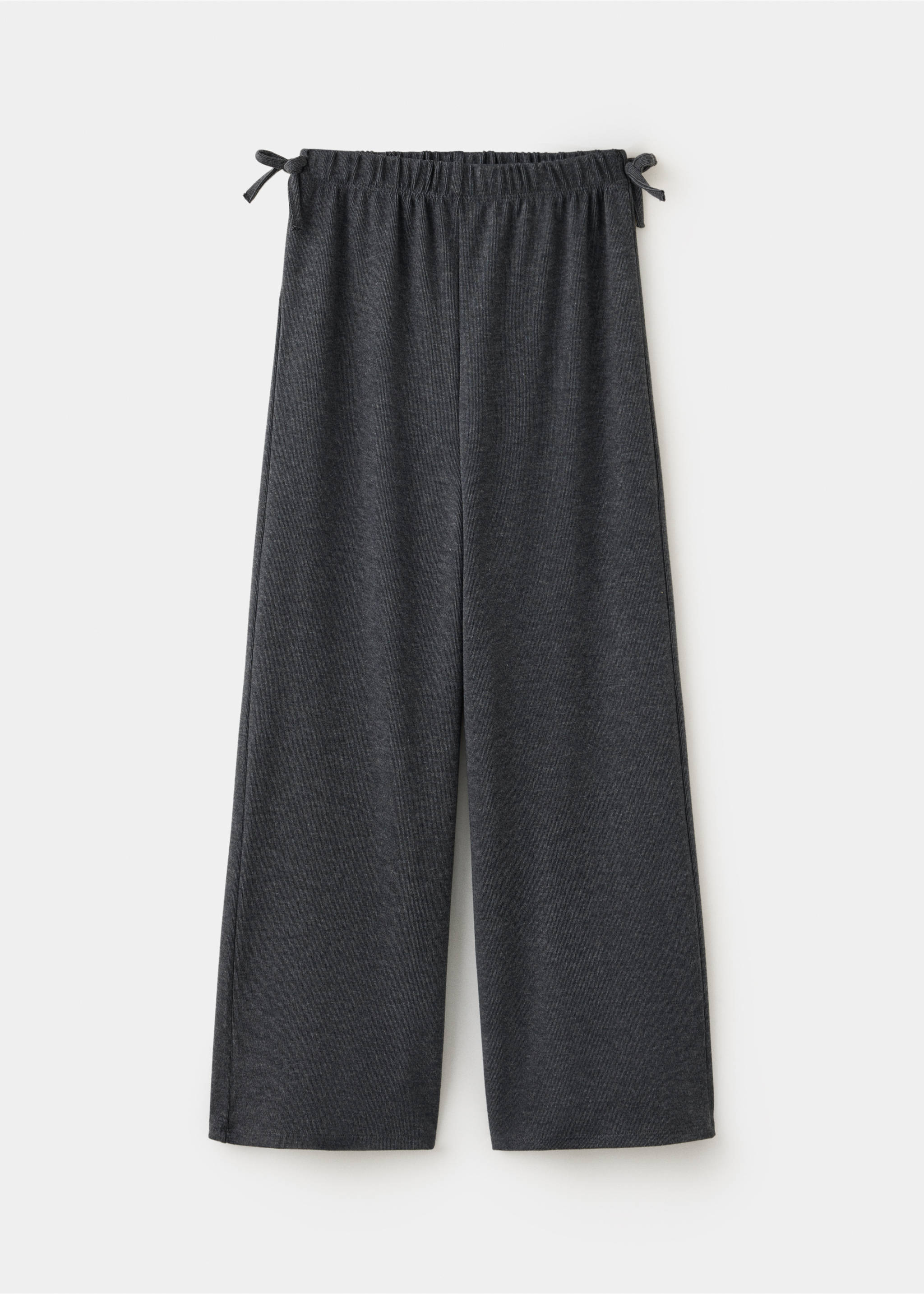 Брюки wide leg с завязками - Изделие без модели, Угольно-серый. Ref: 37096006-00.