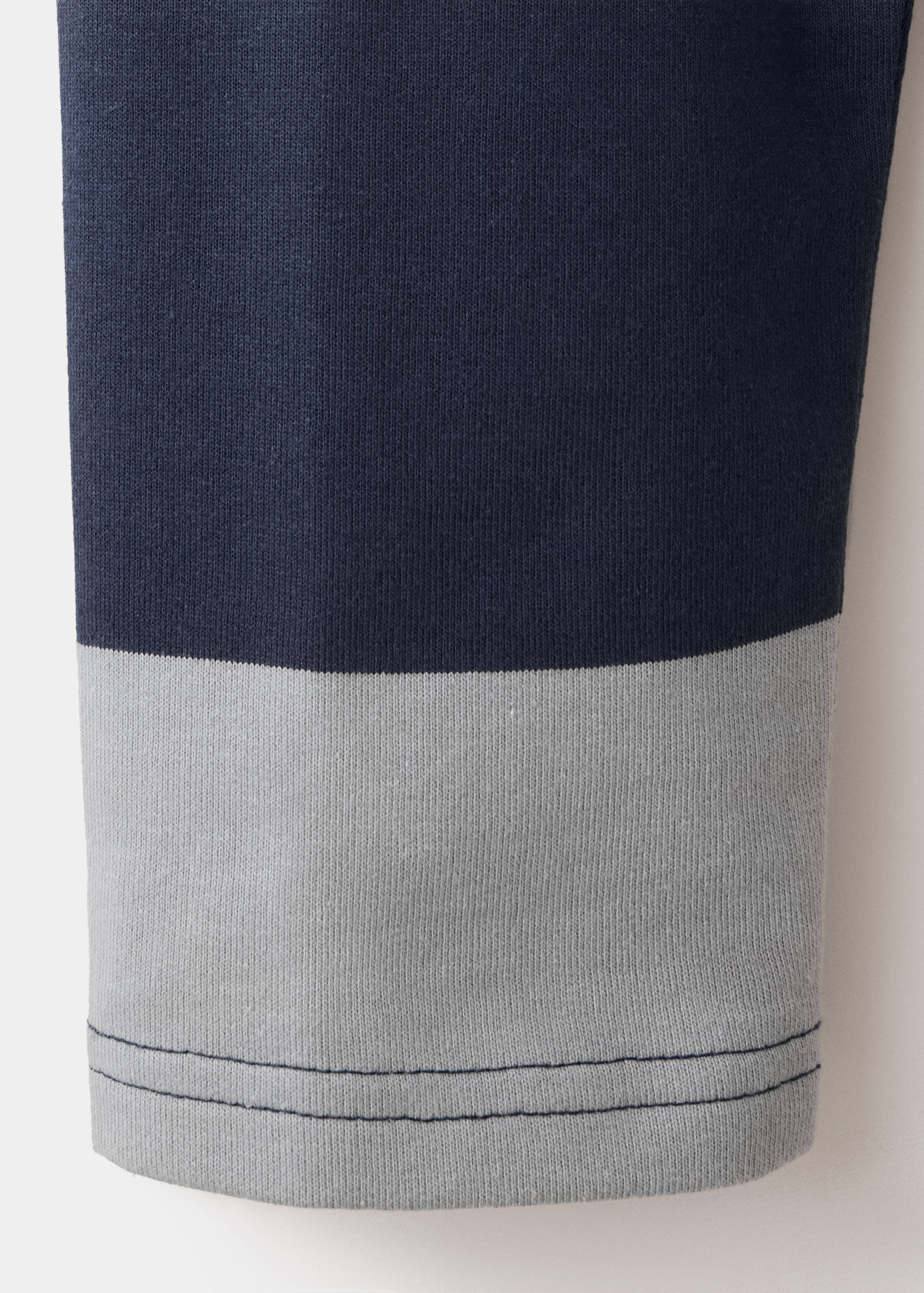 Striped polo-neck sweatshirt - Details of the article 0