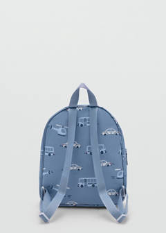Car print rucksack — Blue 3