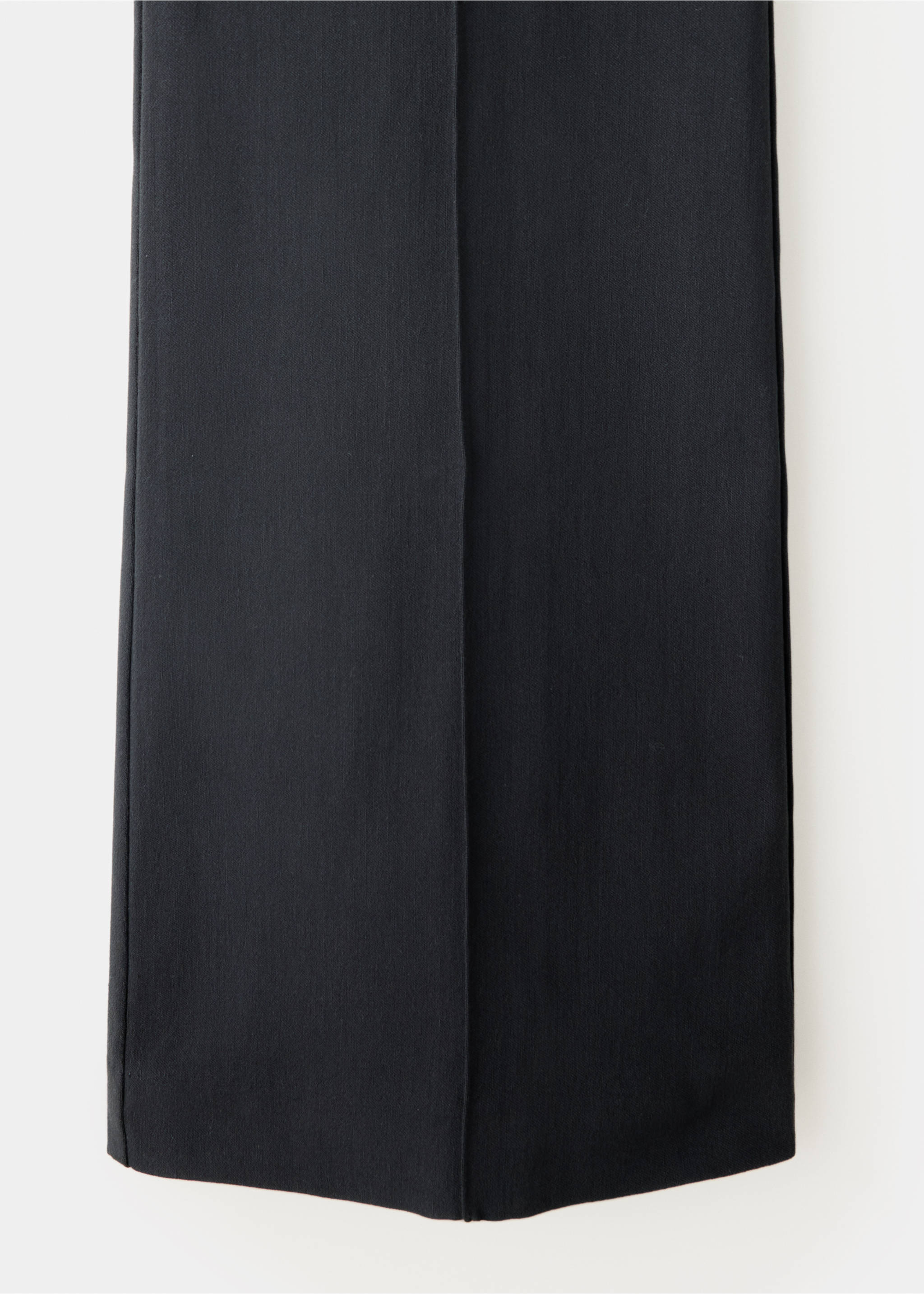 High-waist crop trousers - Details of the article 0, Charcoal. Ref: 37096012-00.