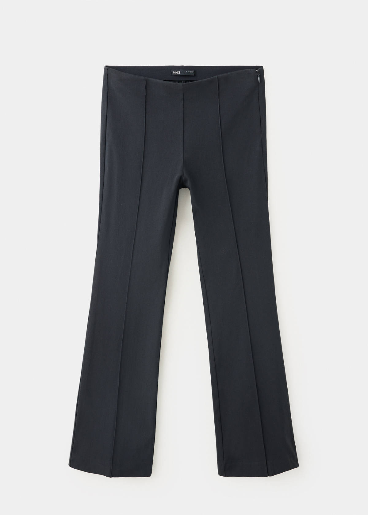 High-waist crop trousers — Charcoal