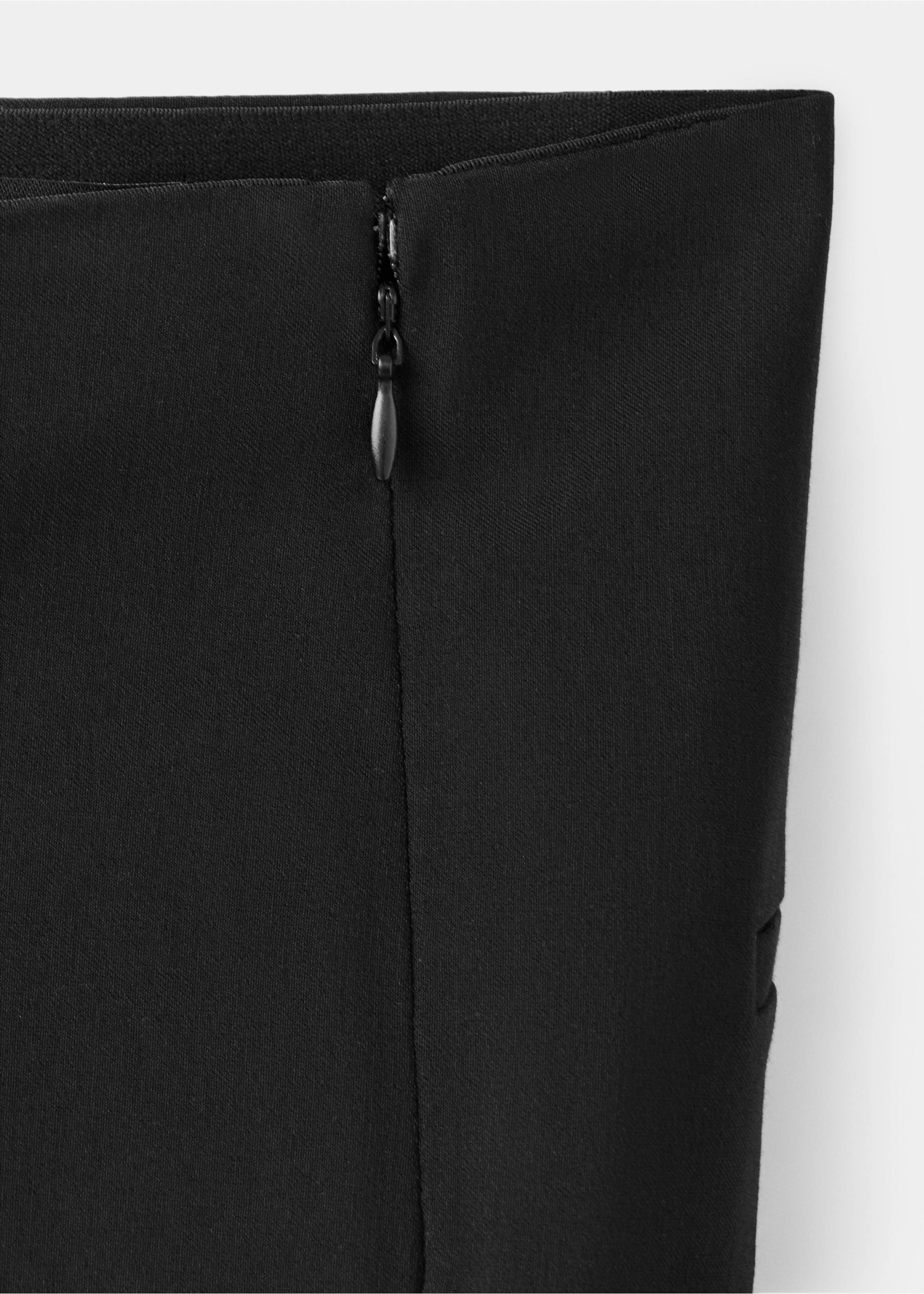 Pantalón crop tiro alto - Detalle del artículo 8, Negro. Ref: 37096012-00.