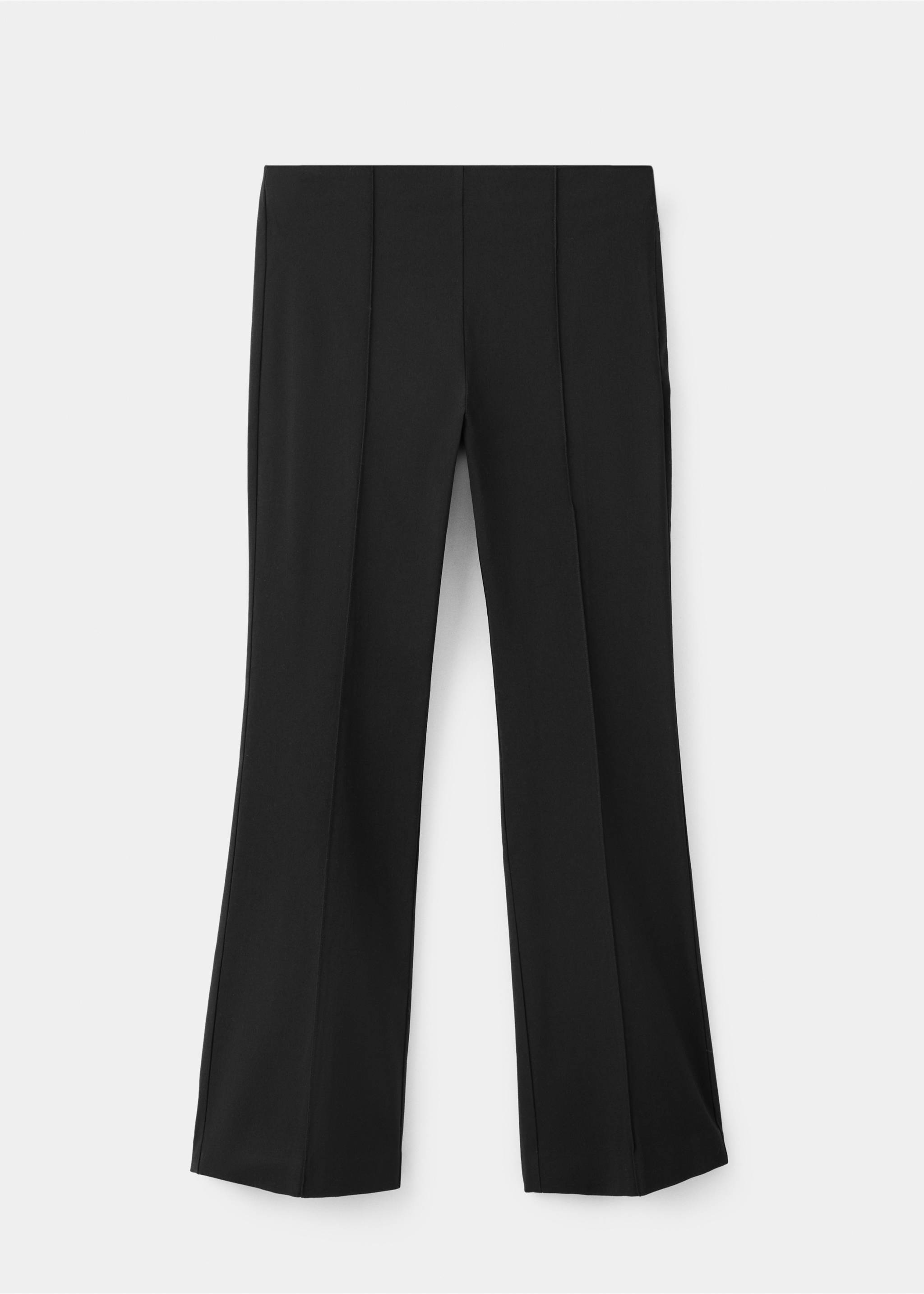 Pantalón crop tiro alto - Artículo sin modelo, Negro. Ref: 37096012-00.