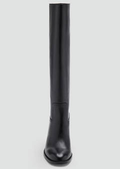 Suede ankle boot with heel — Black 6