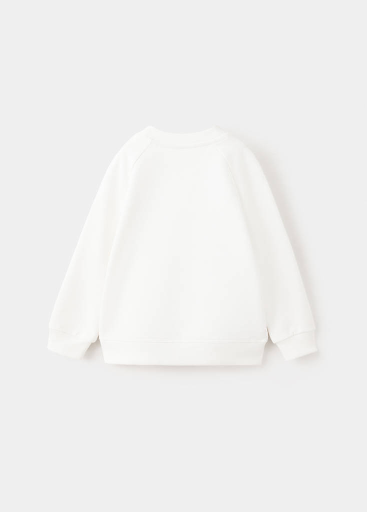 Oversized sweatshirt with embossed pattern — Off White