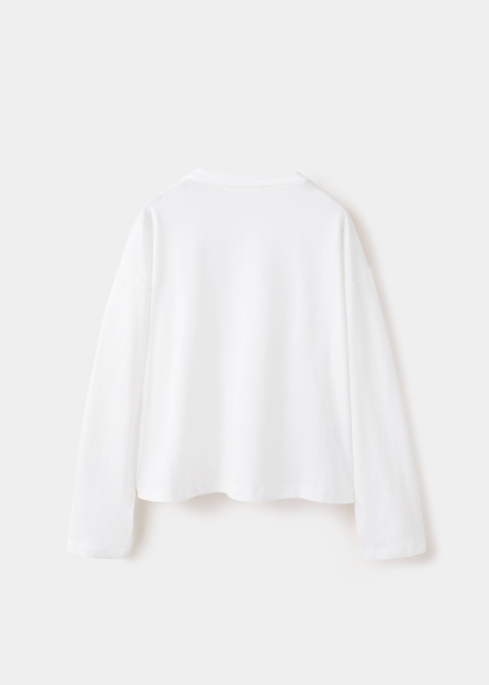 Relaxed fit T-shirt with pleat detail - Reverse of the article
