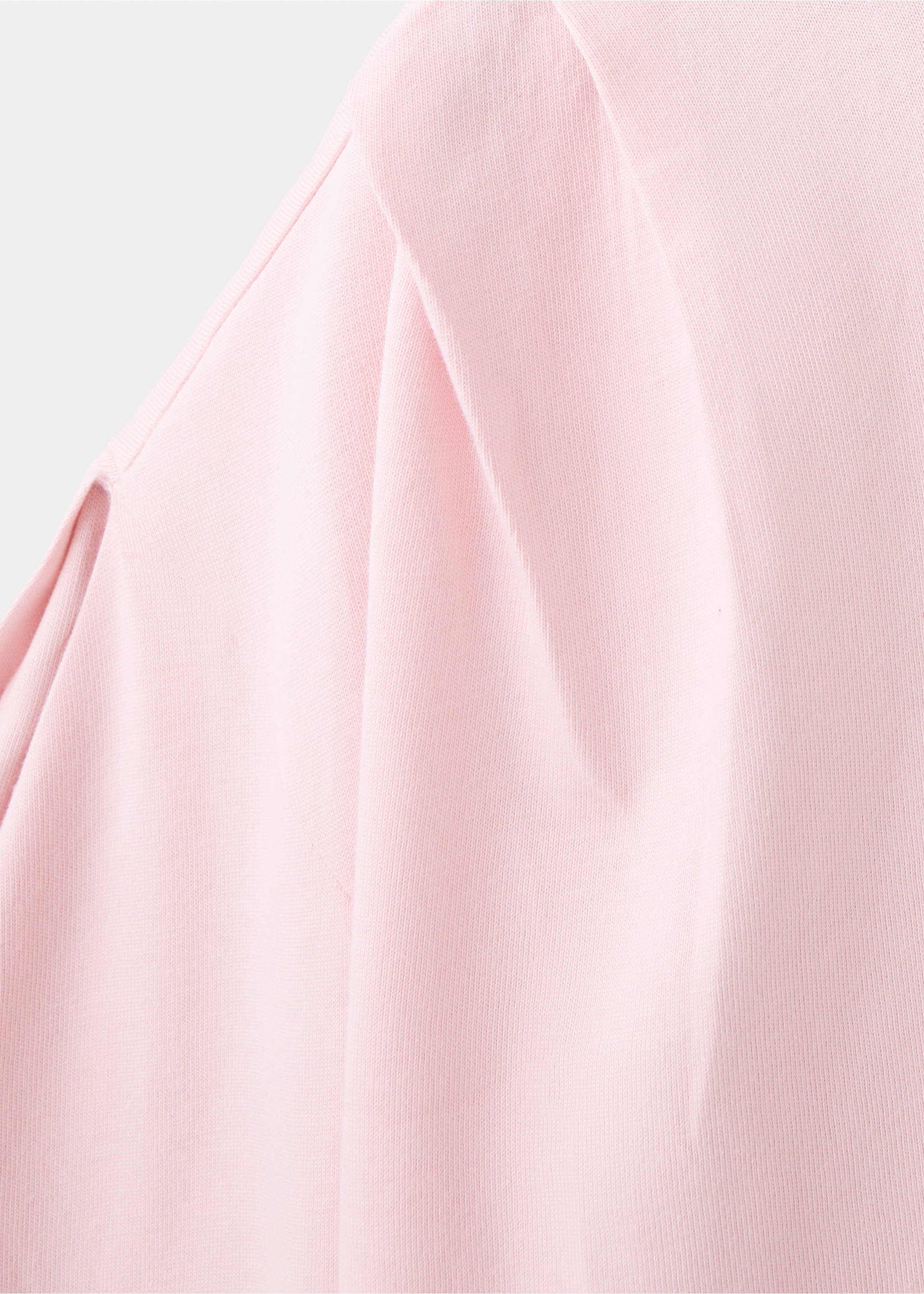 T-Shirt im Relaxed-Fit mit Falten-Detail - Detail des Artikels 0, Rosa. Ref: 37096329-00.