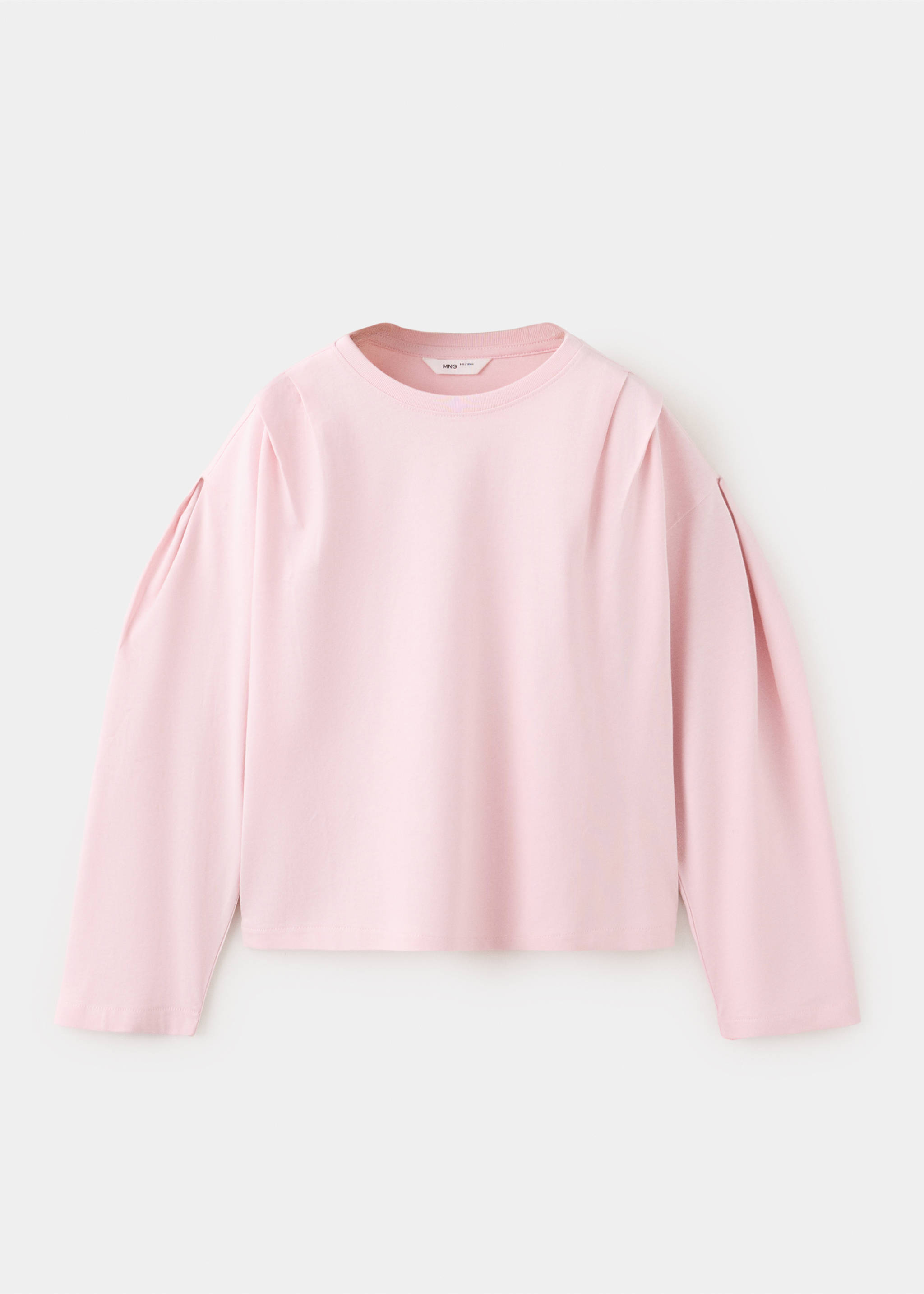 T-Shirt im Relaxed-Fit mit Falten-Detail - Artikel ohne Model, Rosa. Ref: 37096329-00.