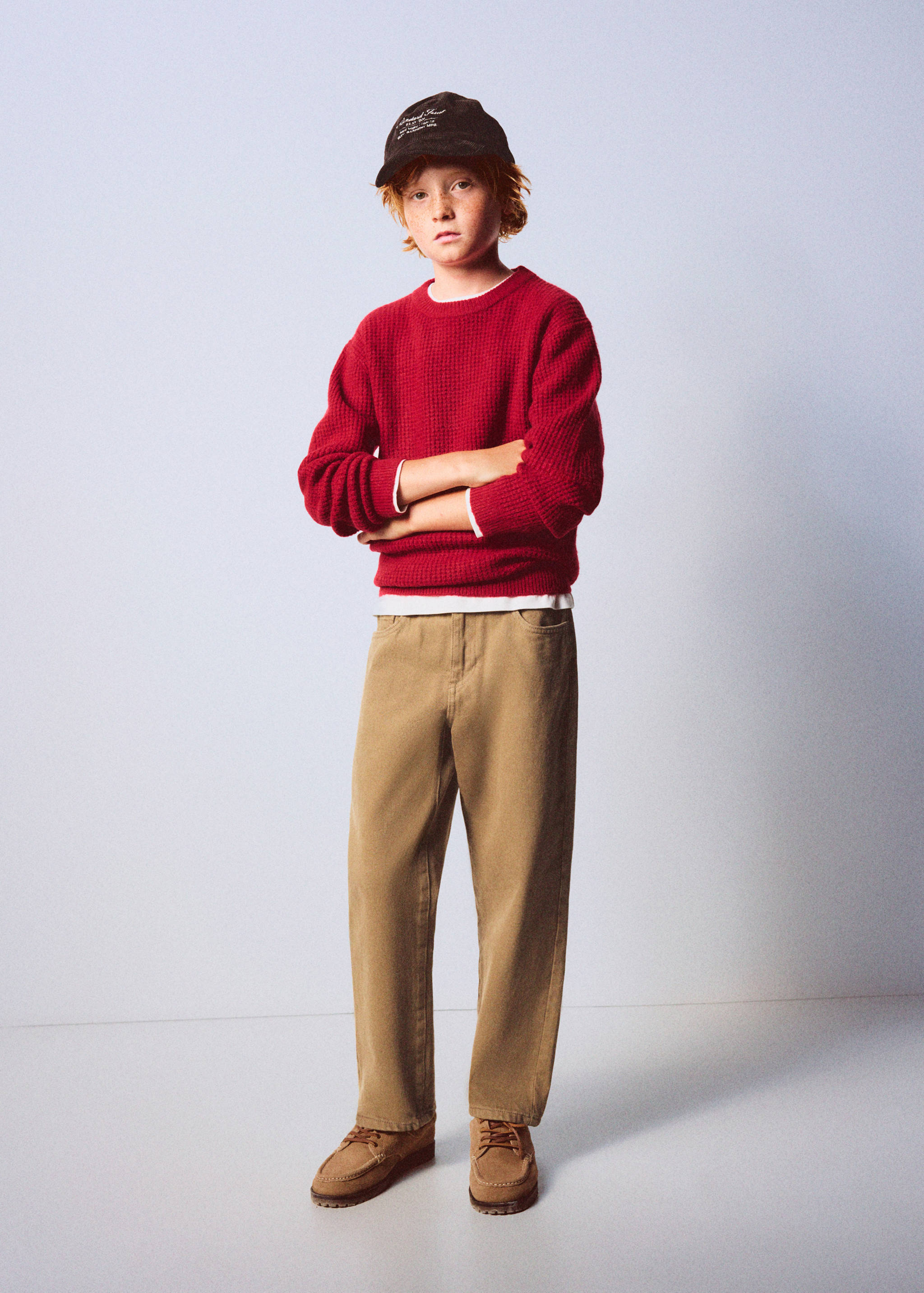 Mid-rise straight jeans - General plane