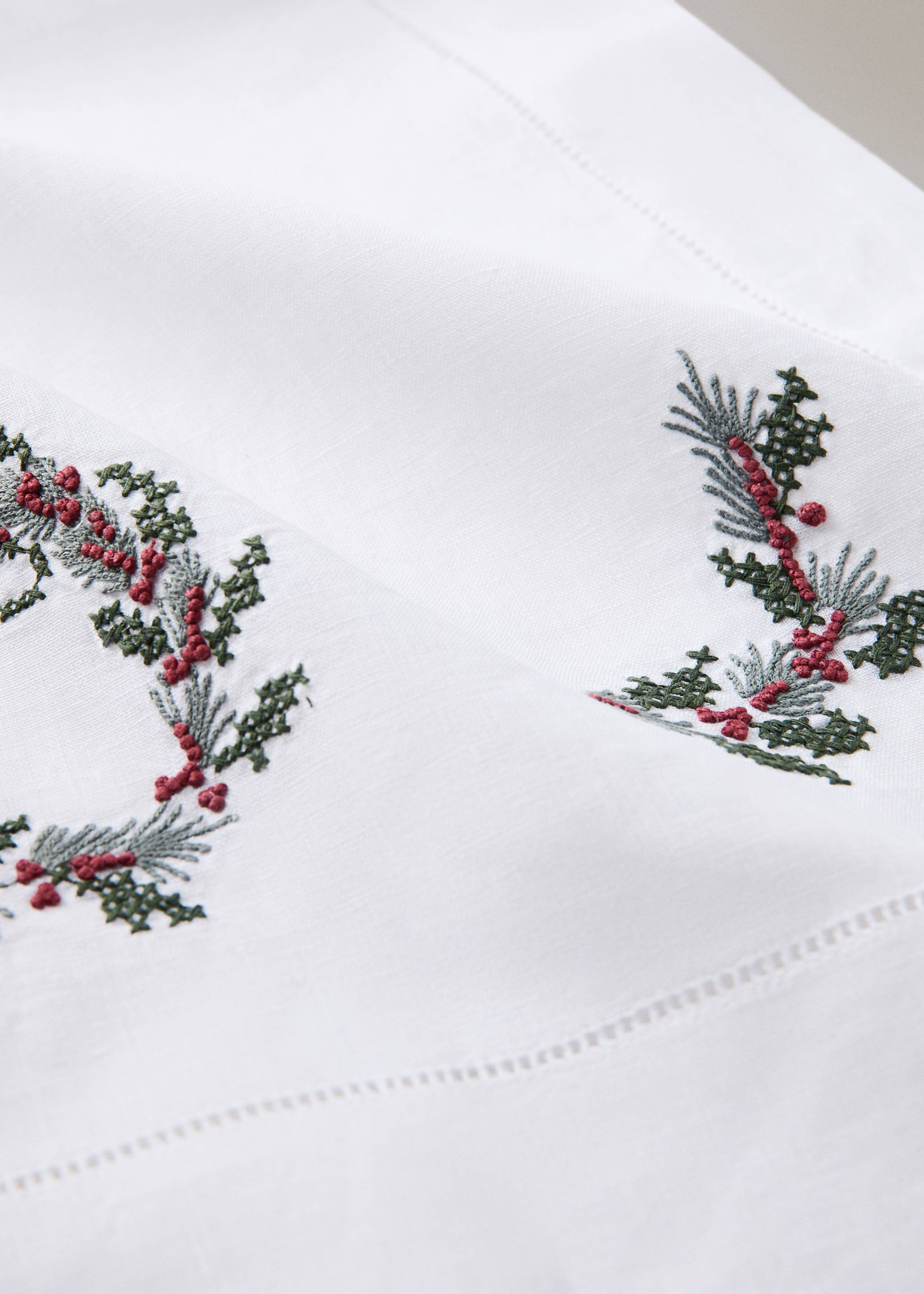Leinen-Tischläufer mit Hohlsaum - Detail des Artikels 1