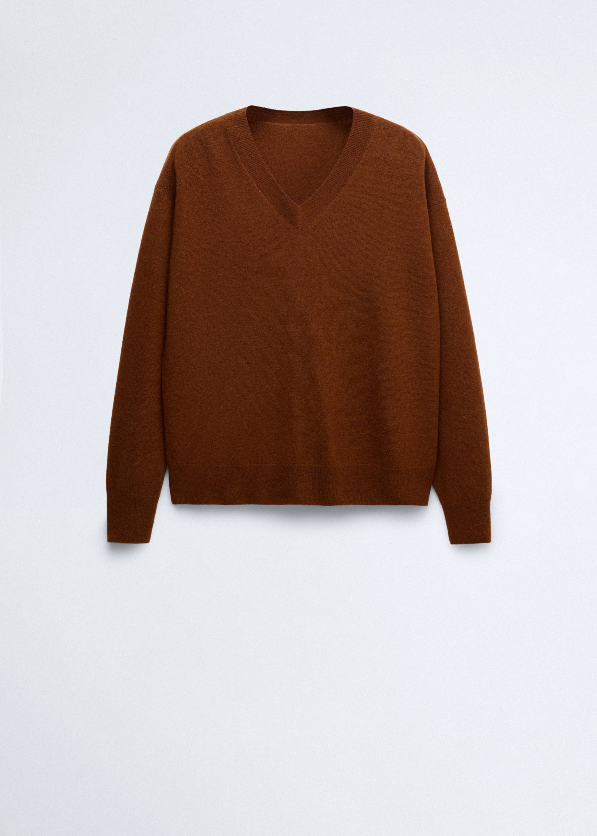 100% wool V-neck sweater - Article without model