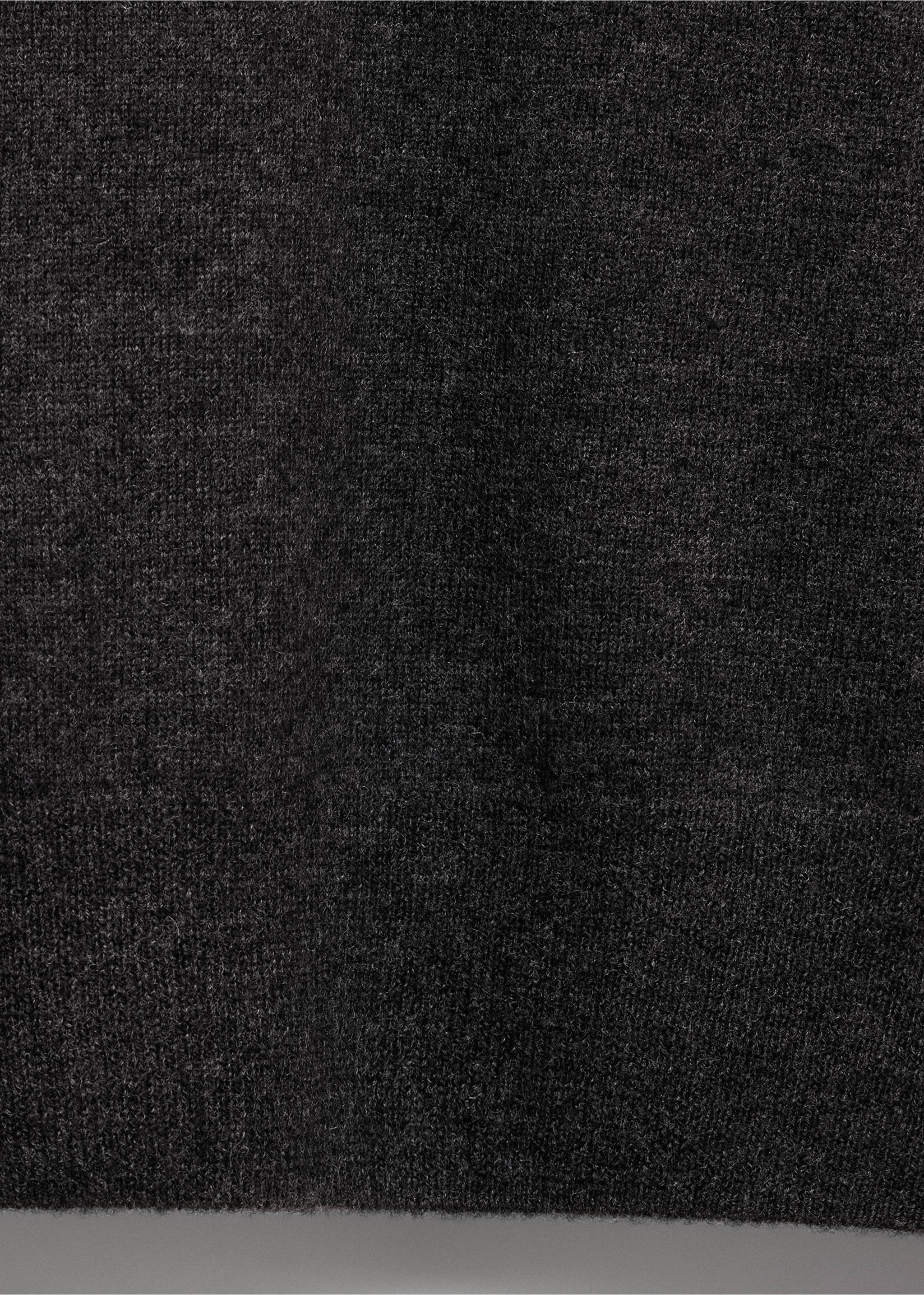 Pull-over maille 100 % laine col montant - Détail de l'article 0, Gris anthracite. Ref: 37096333-00.