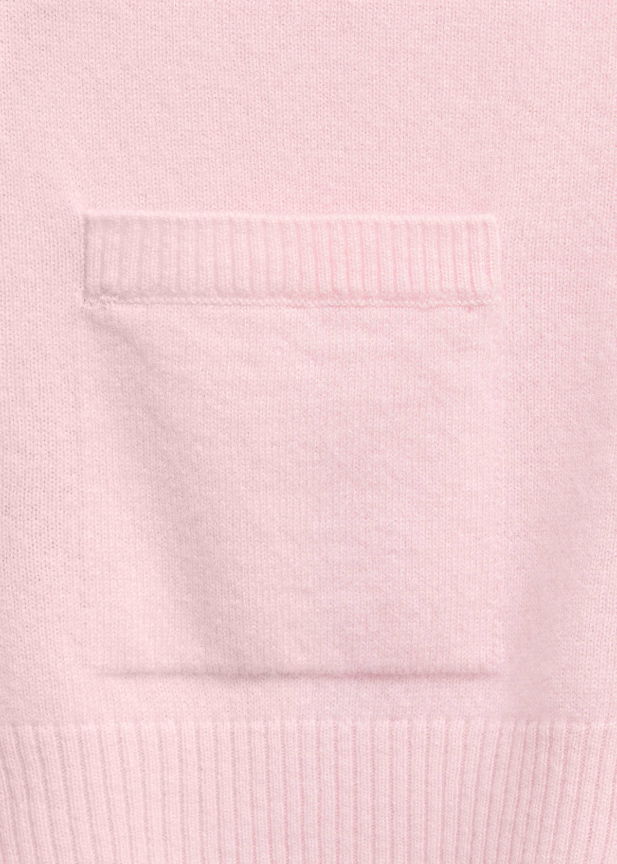 Wool V-neck cardigan — Pastel Pink