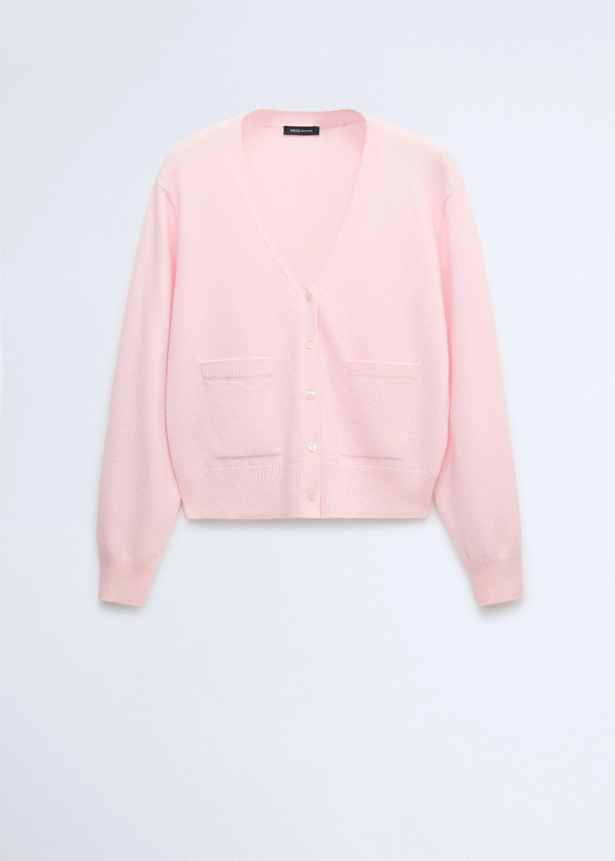 V-neck wool cardigan - Article without model