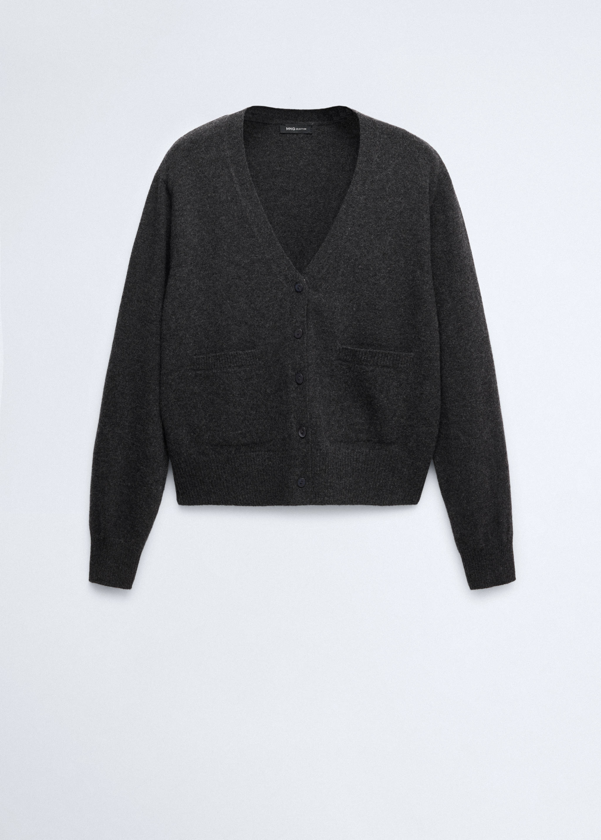 V-neck wool cardigan - Article without model