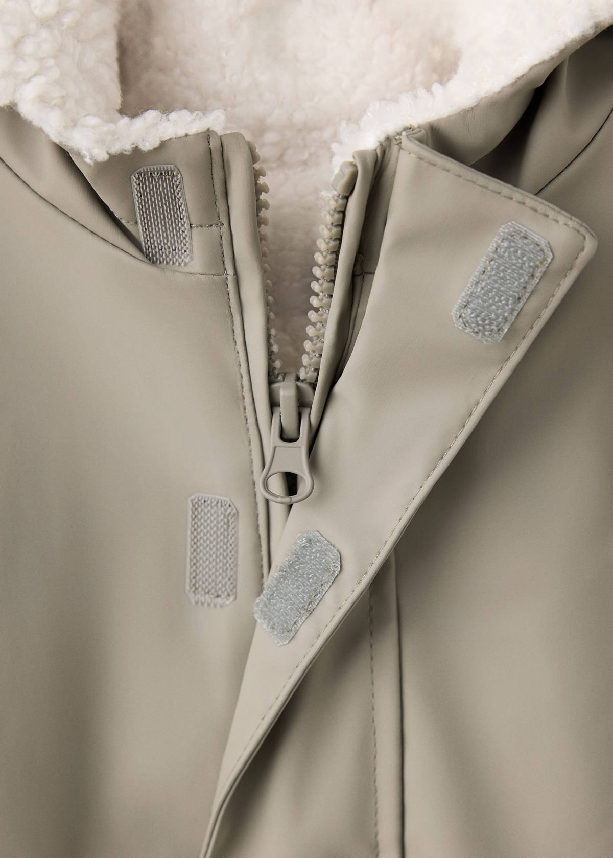 Water-repellent padded sweatshirt — Medium Brown
