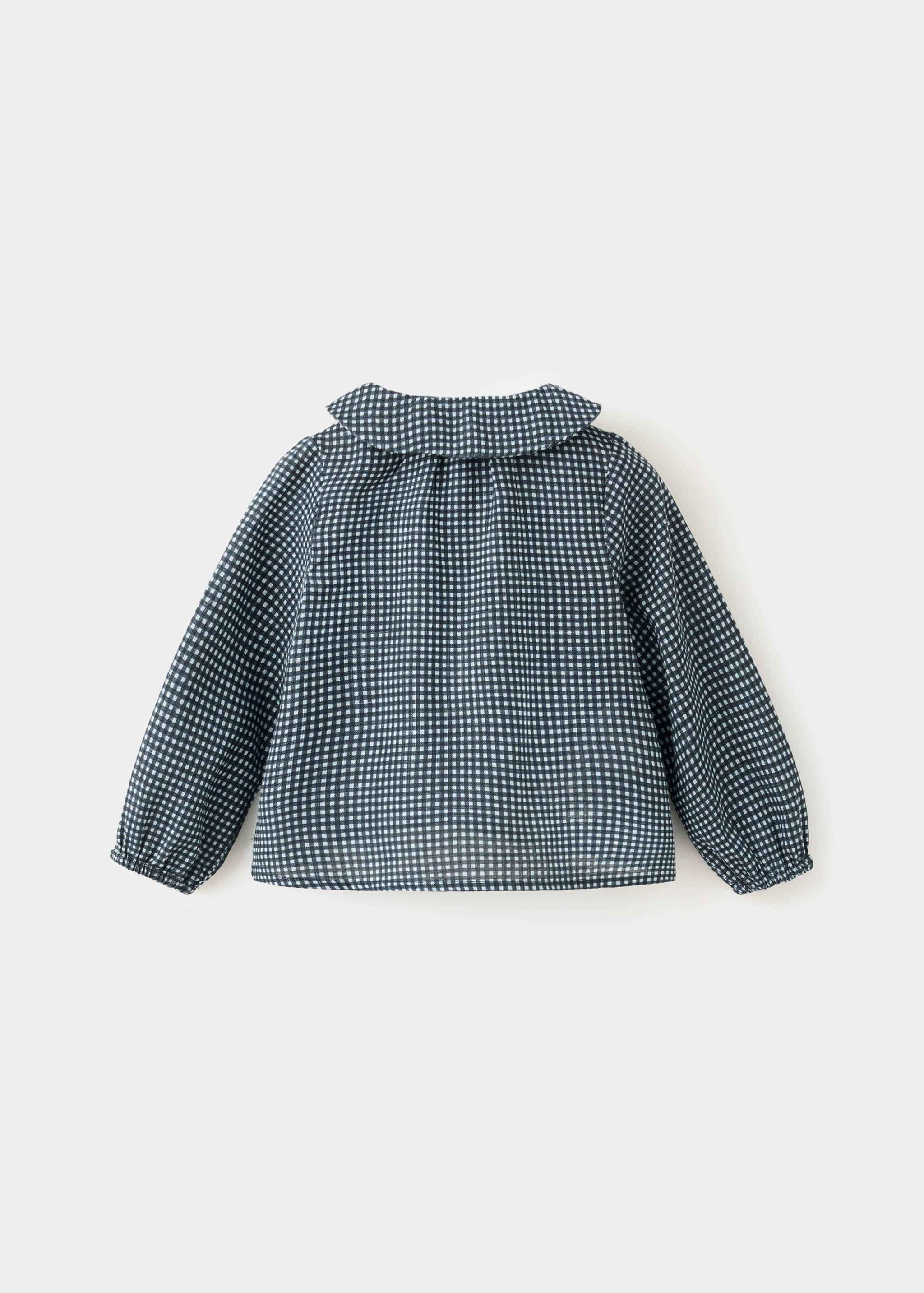 Check cotton shirt - Reverse of the article
