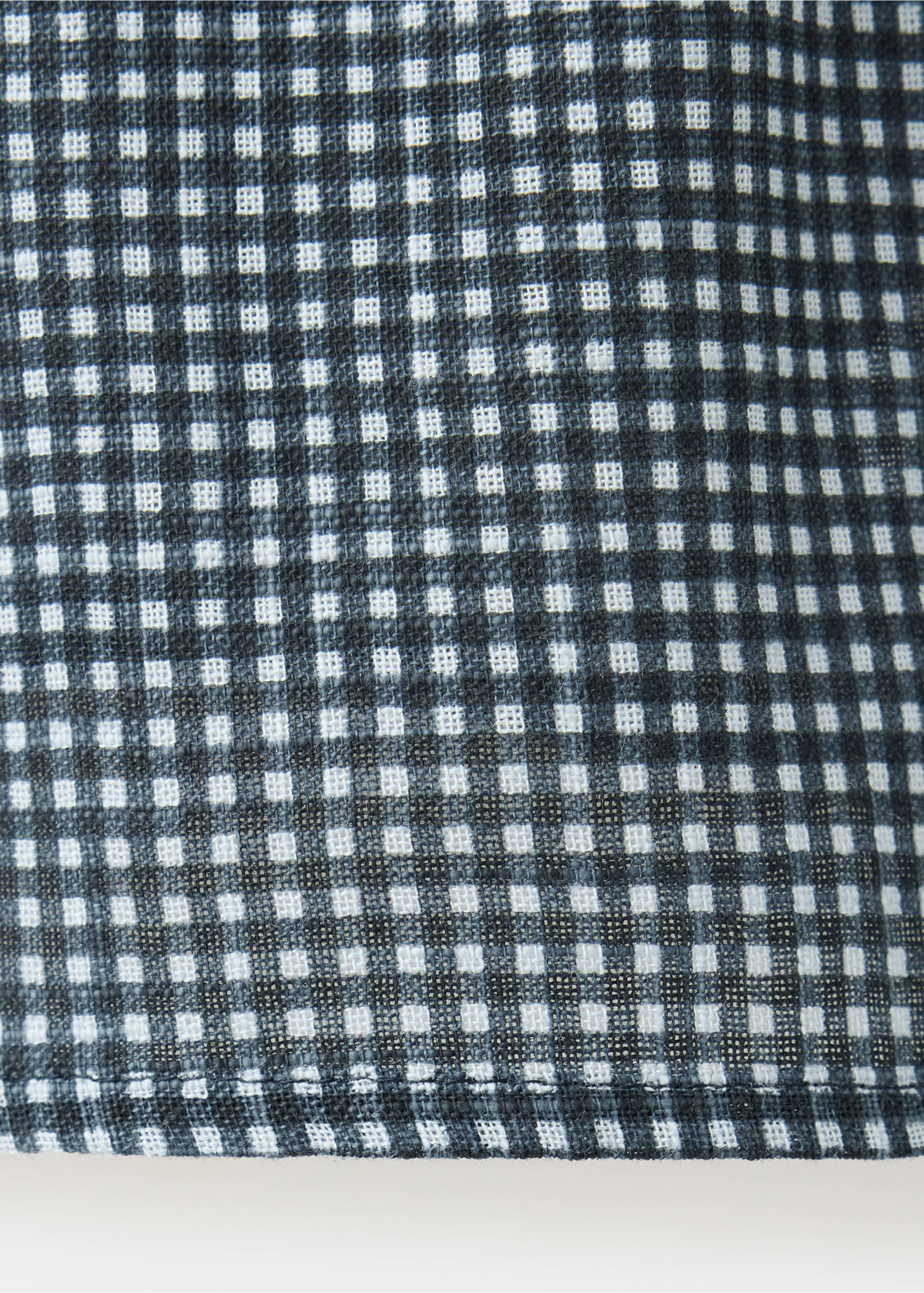 Check cotton shirt - Details of the article 0, Petrol Blue. Ref: 37096340-00.