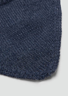 Knitted bib — Petrol Blue 2