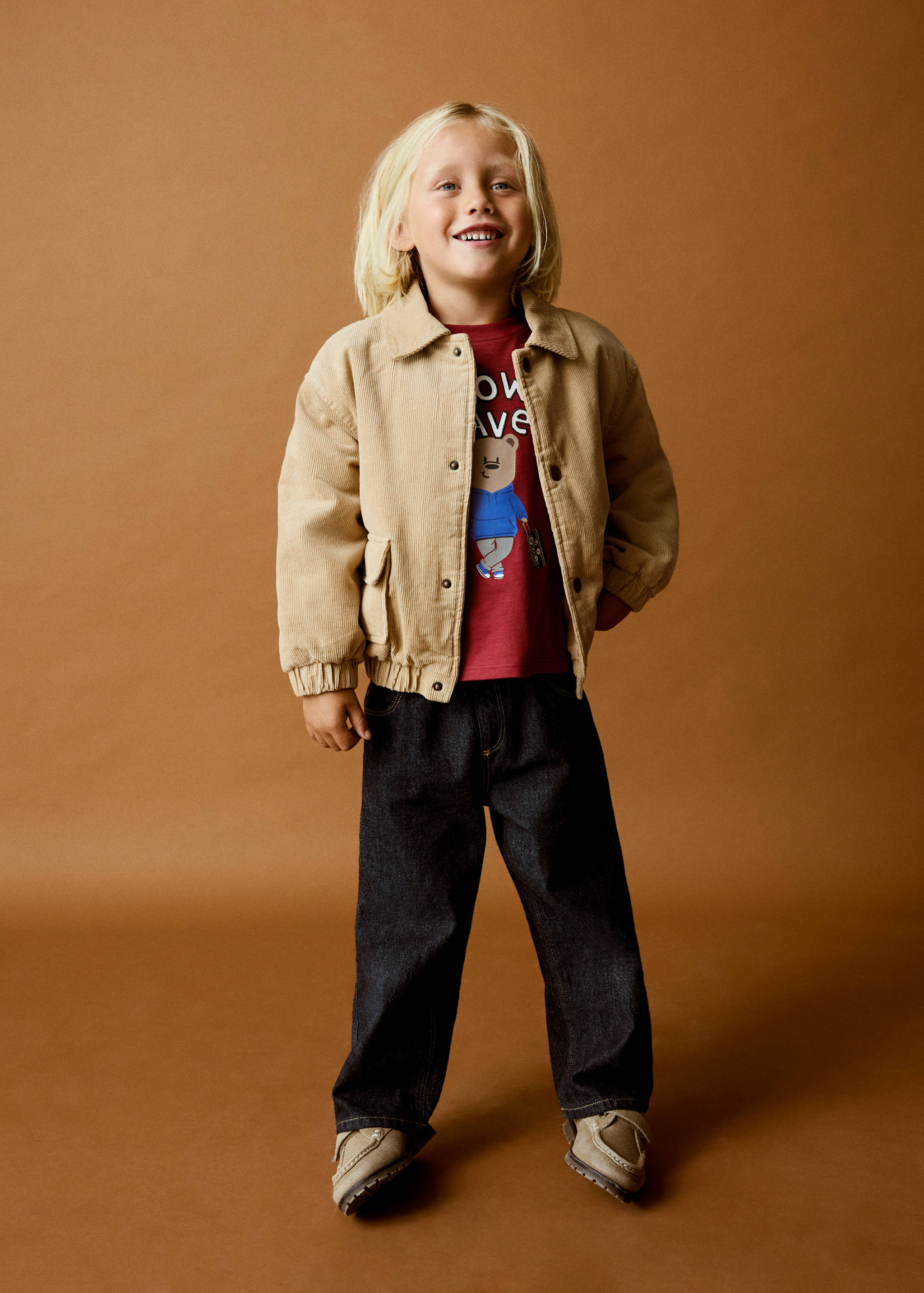 Corduroy cotton jacket - General plane