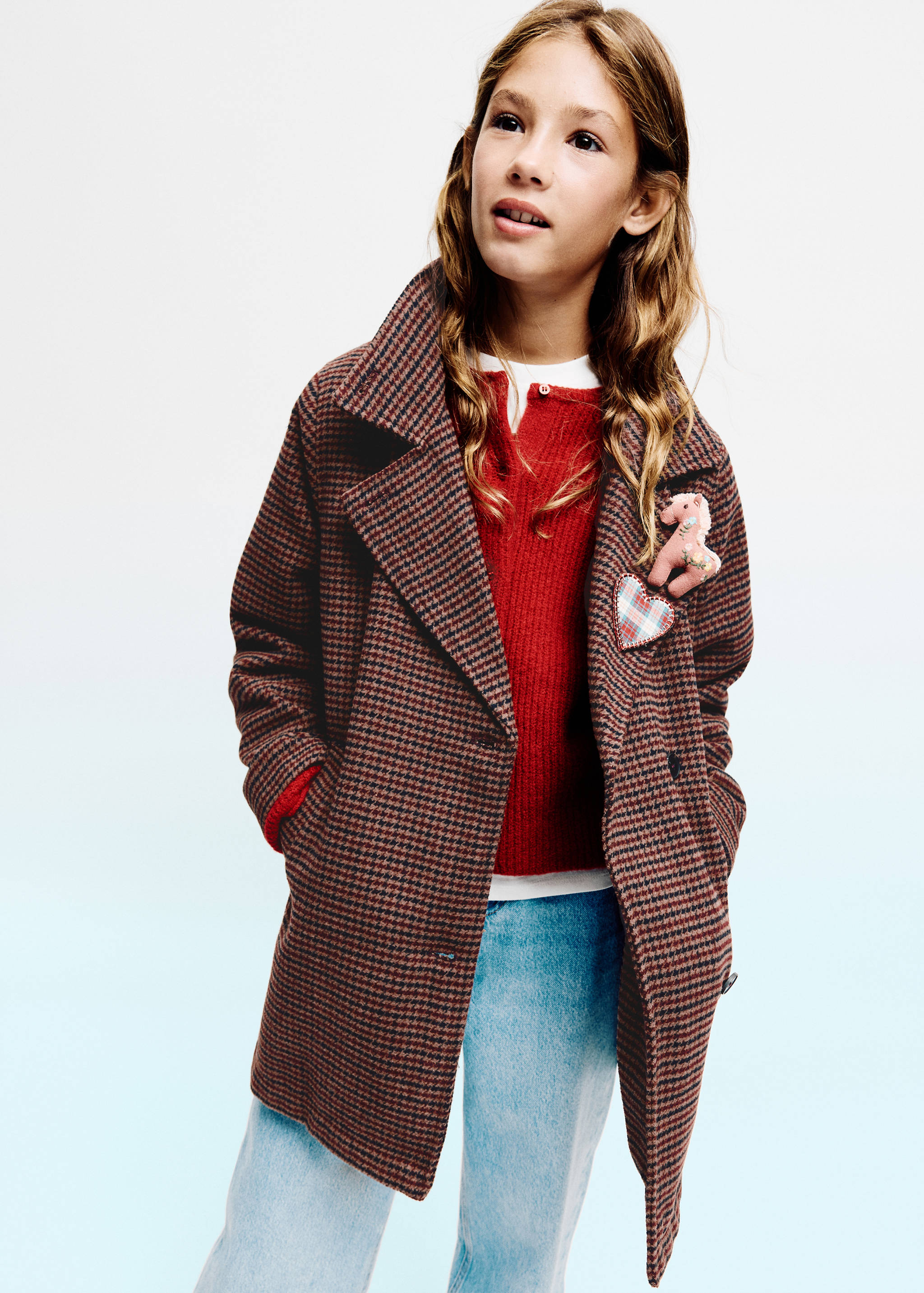Manteau pied-de-coq - Plan moyen