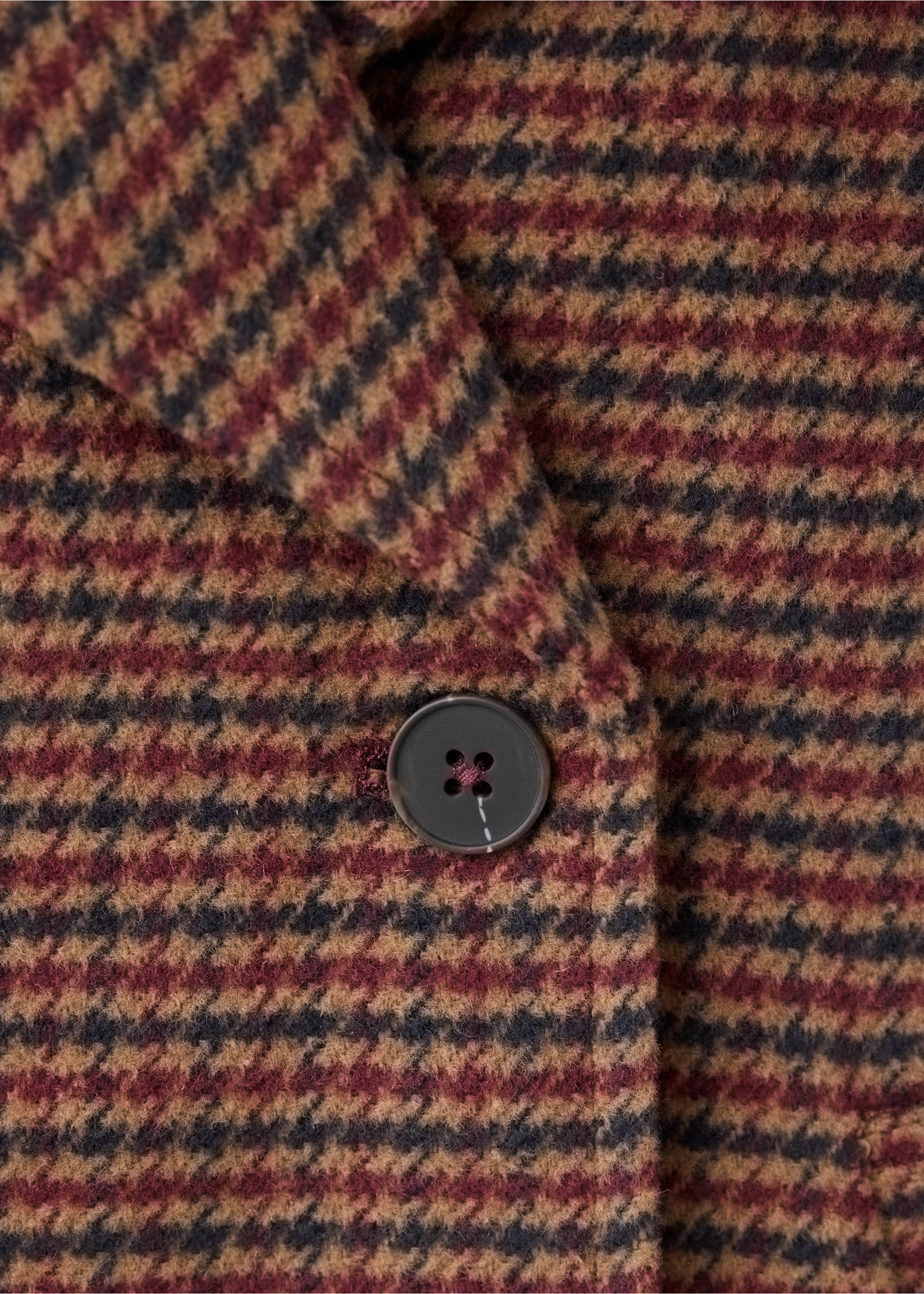 Houndstooth coat - Details of the article 0, Brown. Ref: 37096346-00.