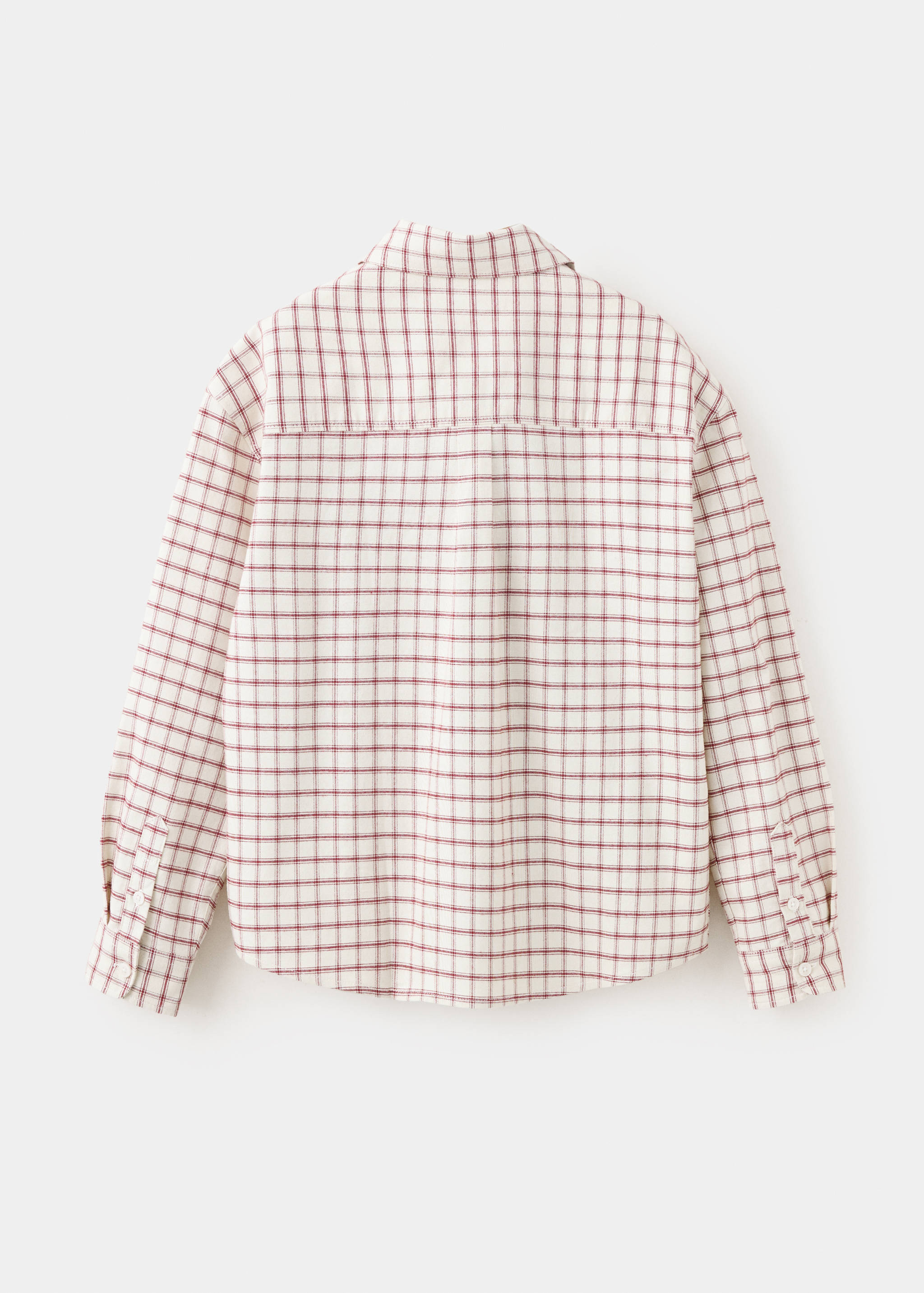 Check cotton shirt - Reverse of the article