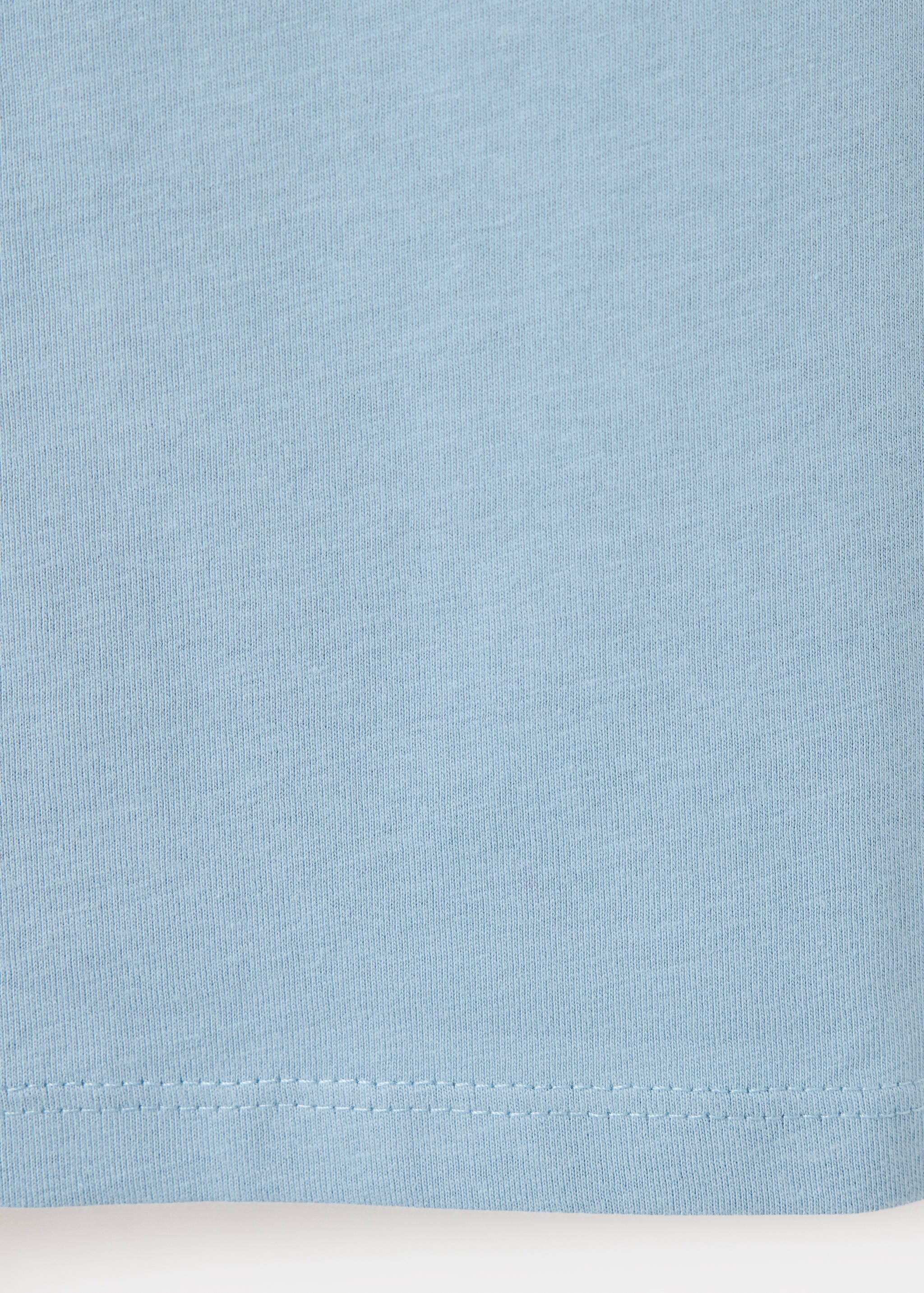 Cotton T-shirt with rhinestone detail - Details of the article 0