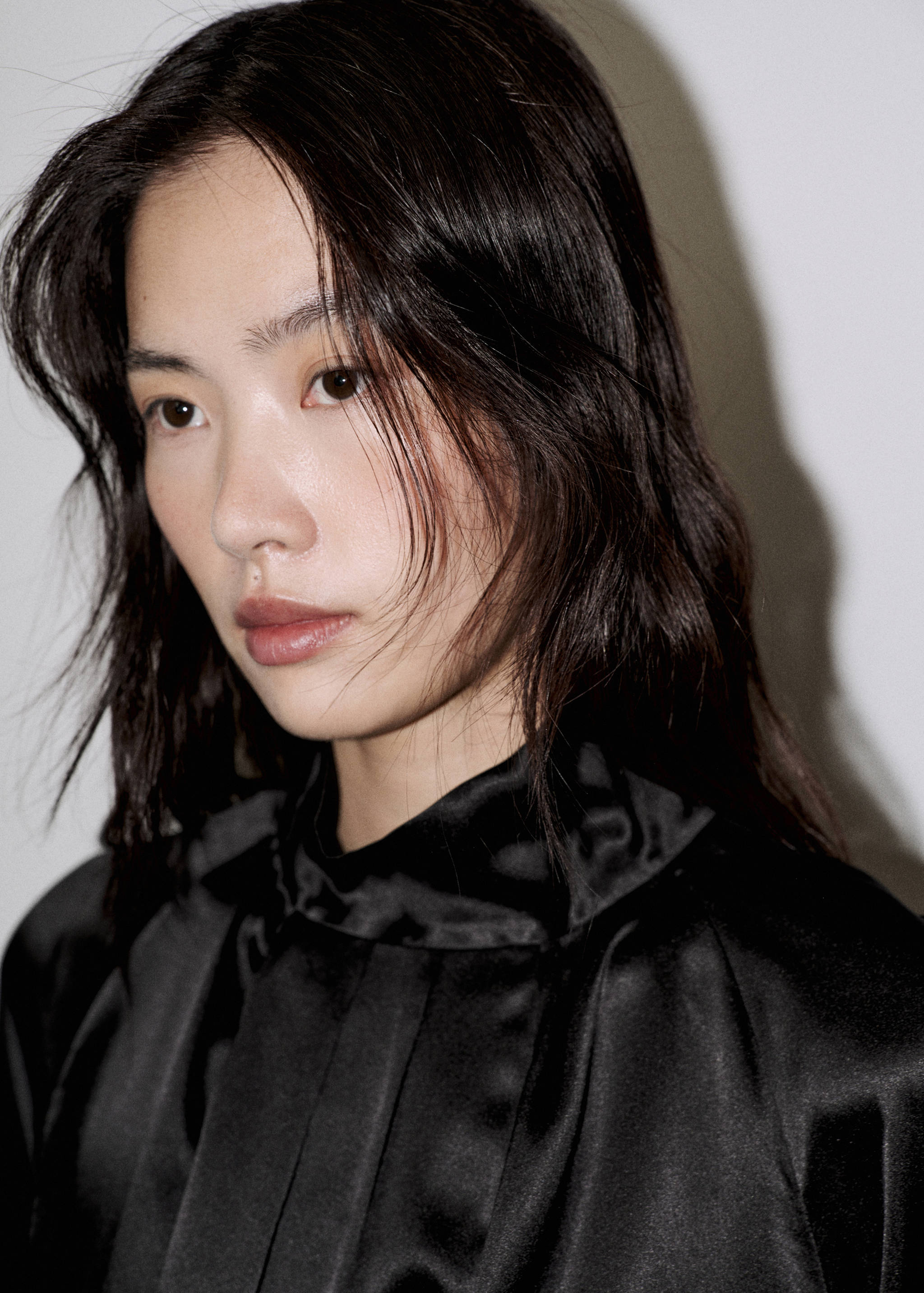 100% silk blouse with slit - Details of the article 3