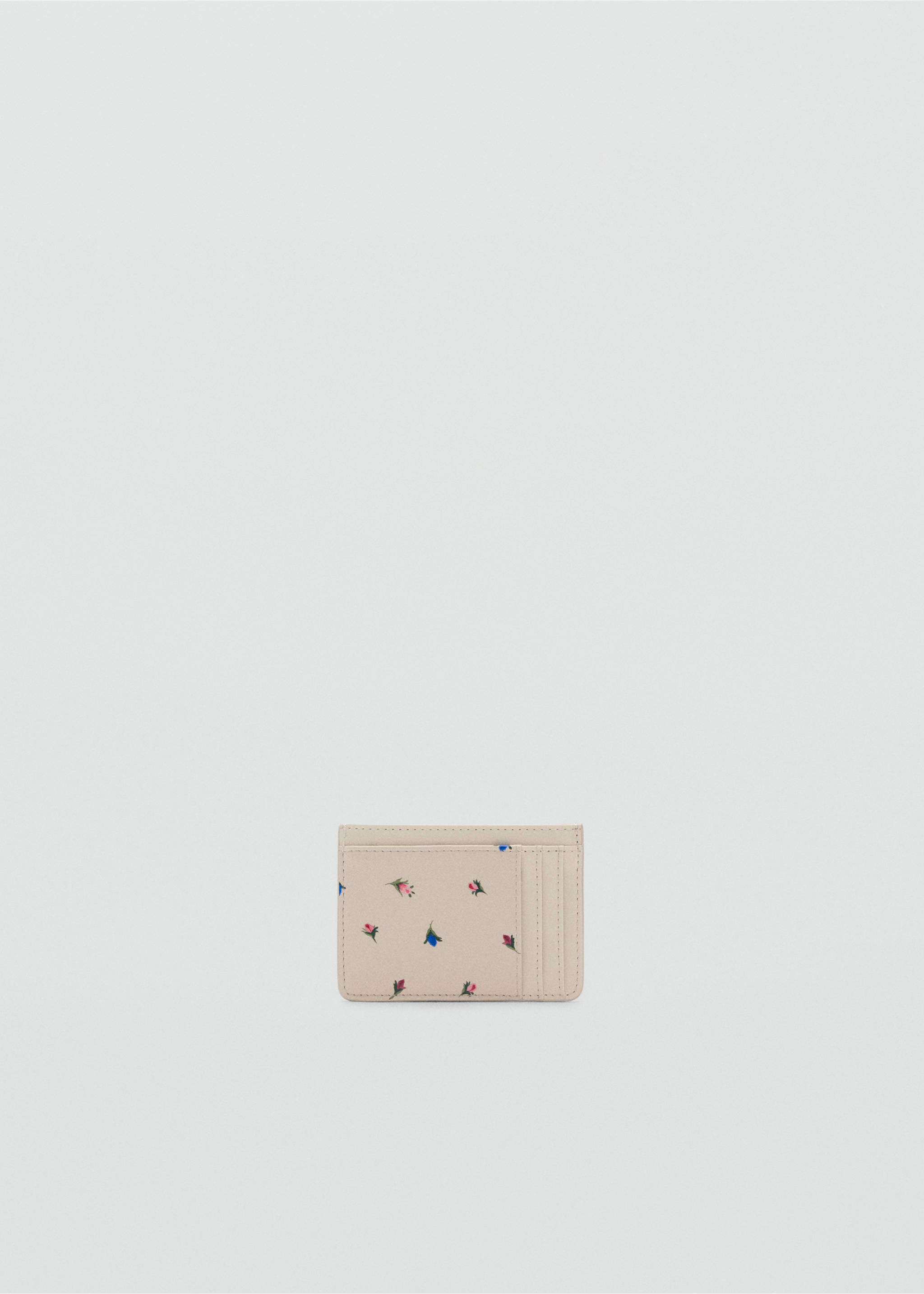 Card holder tulip - Details of the article 1, Off White. Ref: 37096357-00.