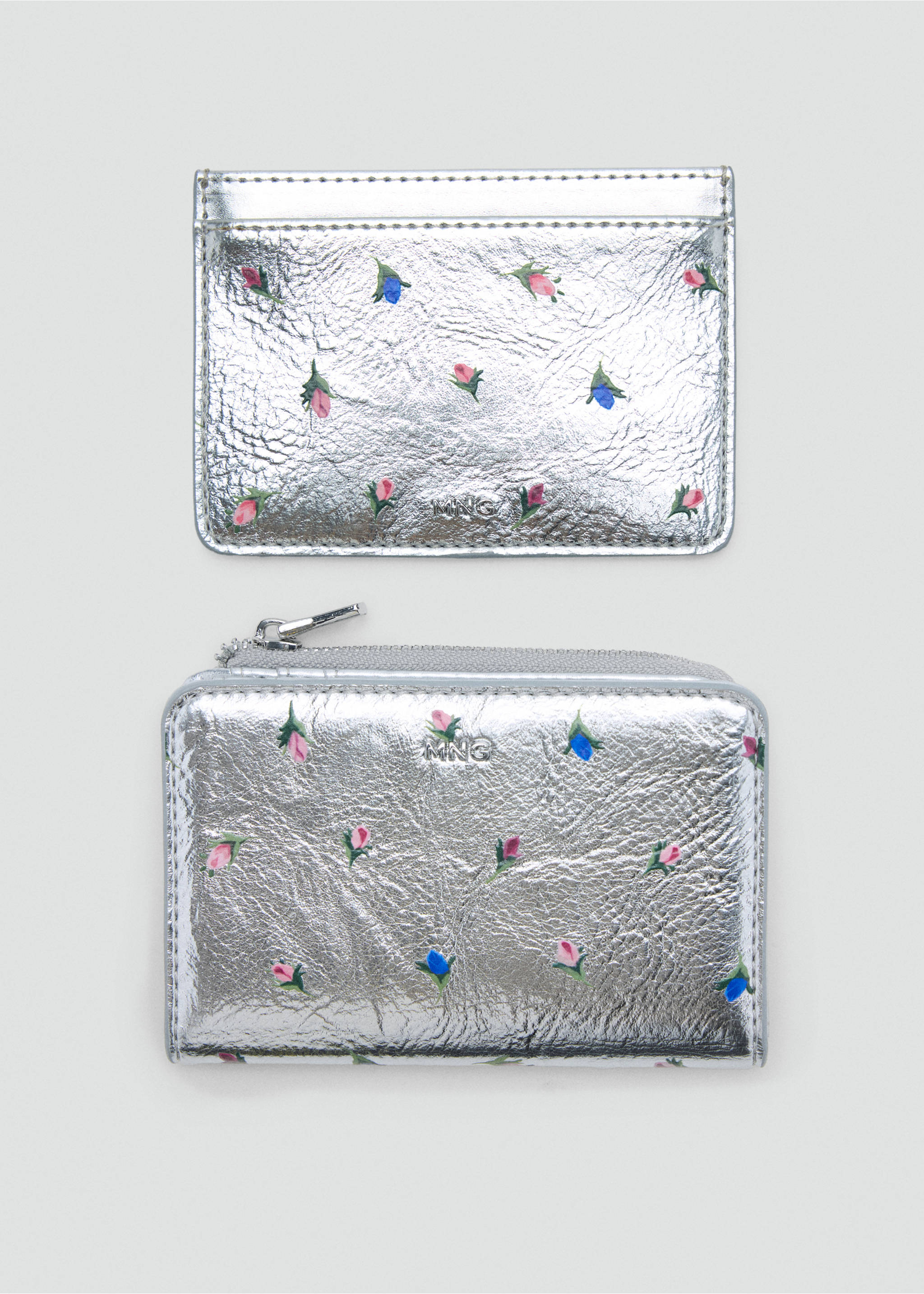 Card holder tulip - Details of the article 2, Silver. Ref: 37096357-00.