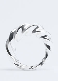 Pack of 3 irregularly shaped rings — Silver 4
