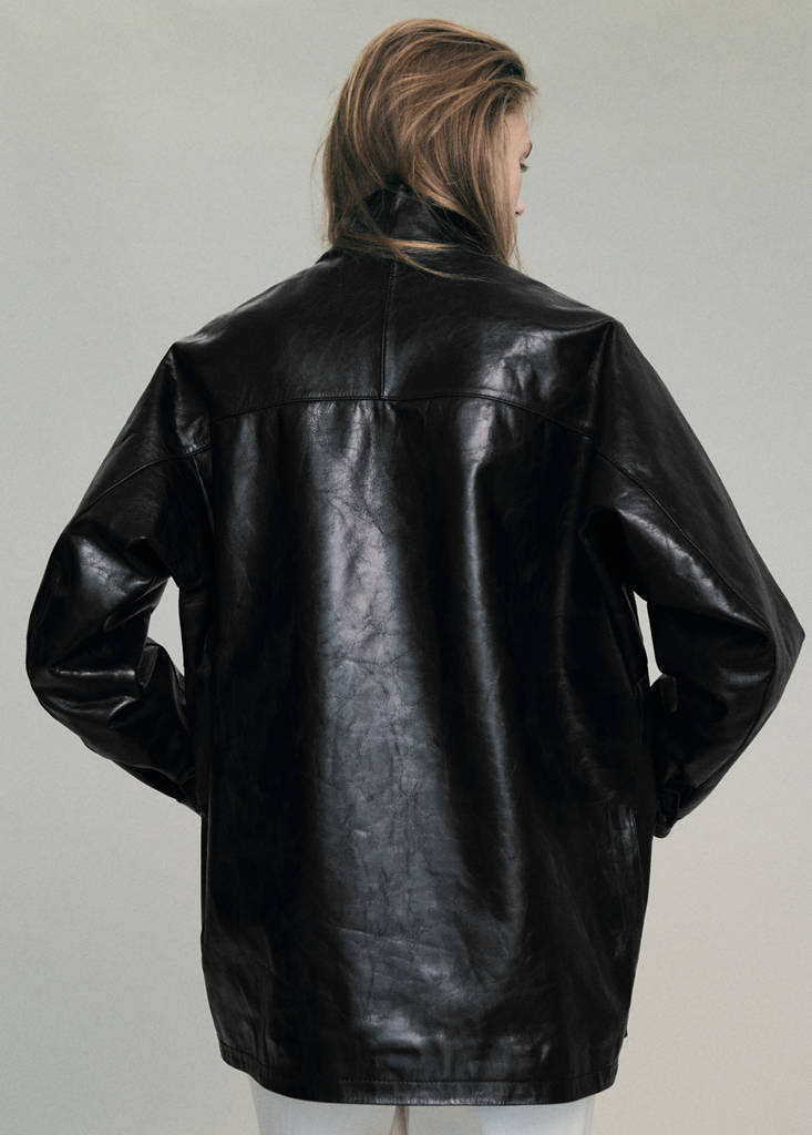 Oversized faux-fur parka with pockets - thumbnail 3