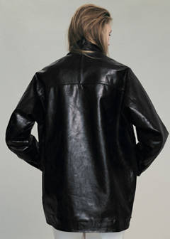 Oversized faux-fur parka with pockets — Black 3